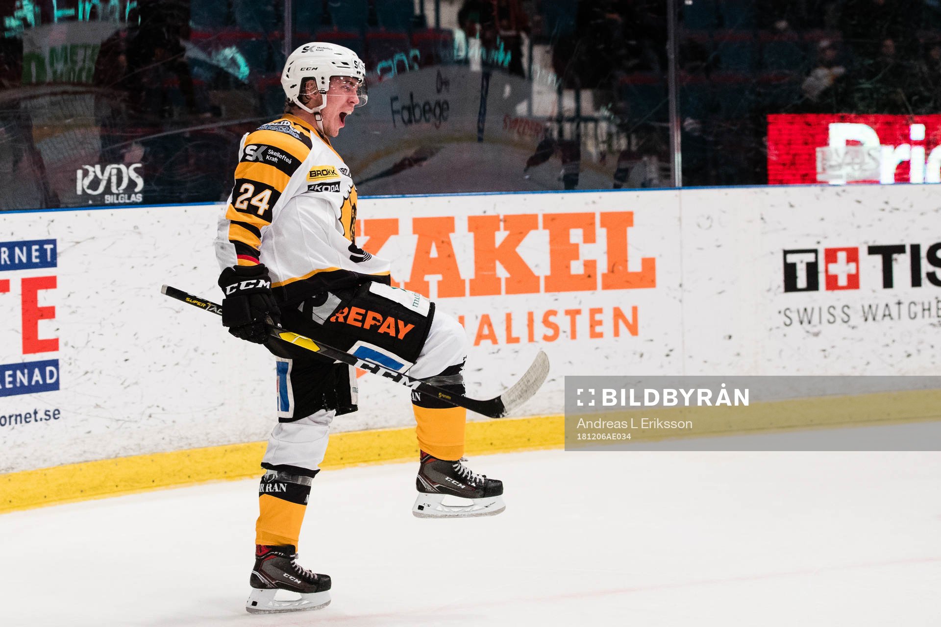 Skellefteås Andreas Wingerli jublar