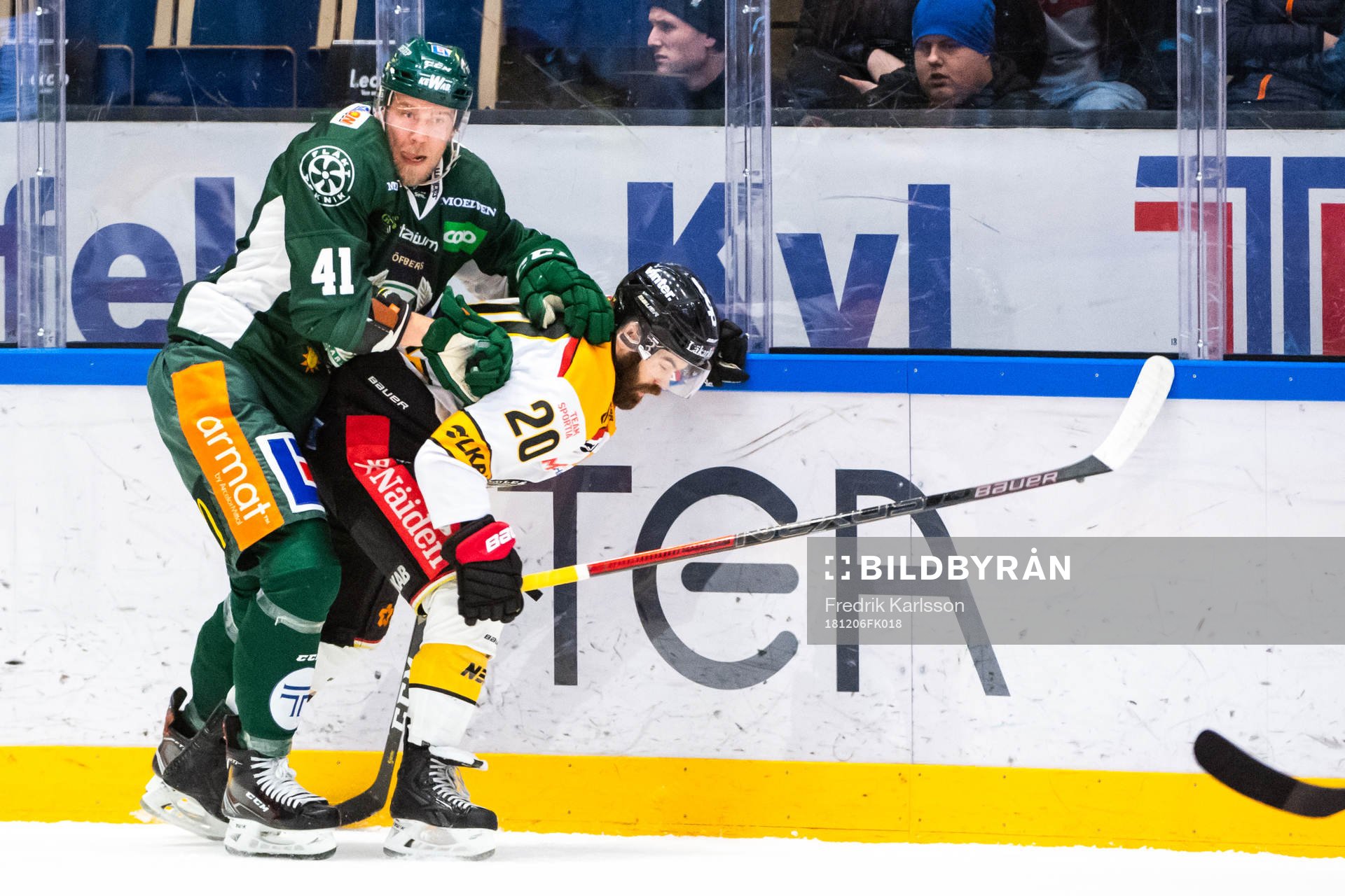 Färjestads Ilari Melart och Luleås Jack Connolly