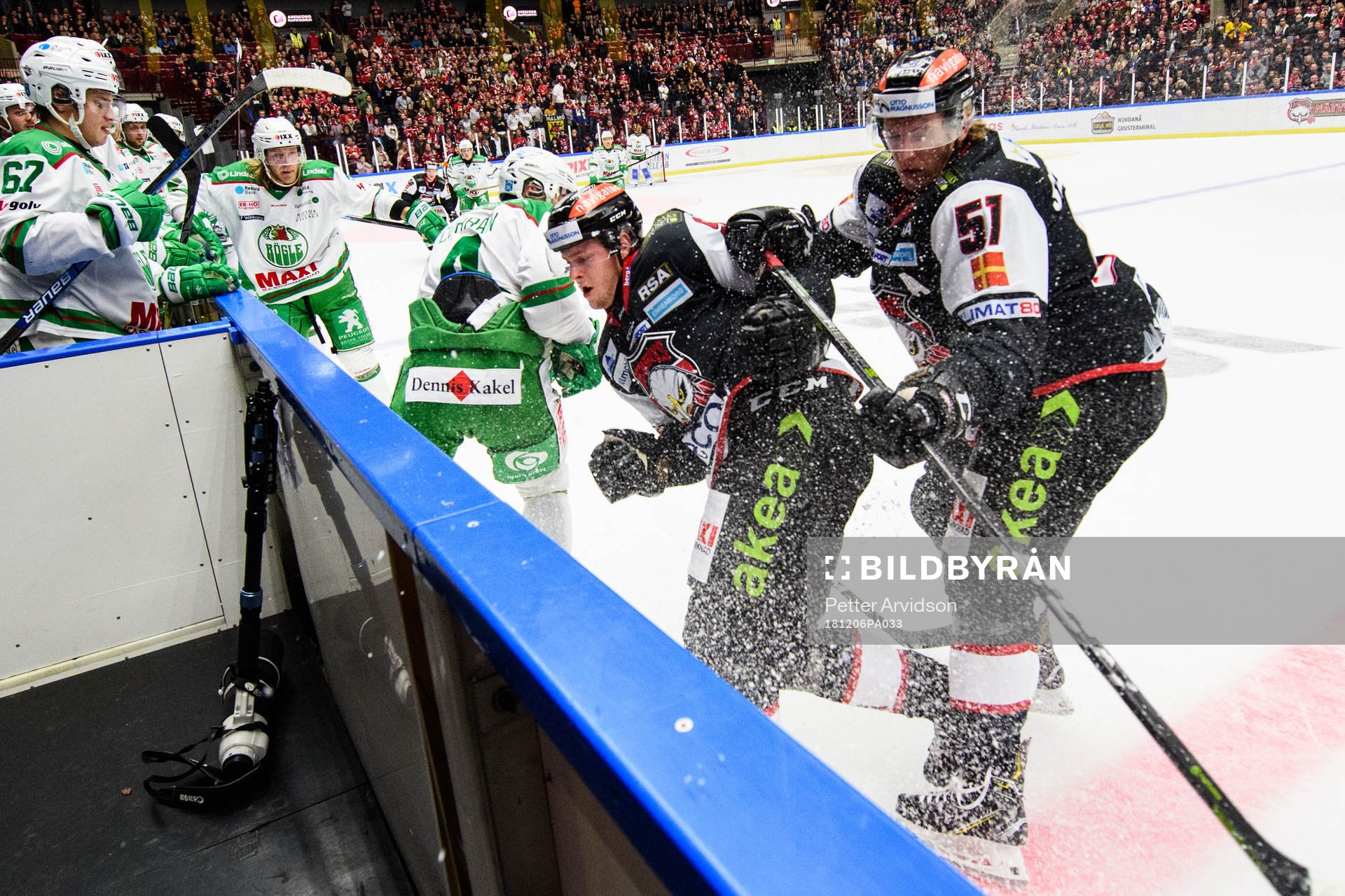 Malmö Redhawks Carl Persson och Emil Sylvegård