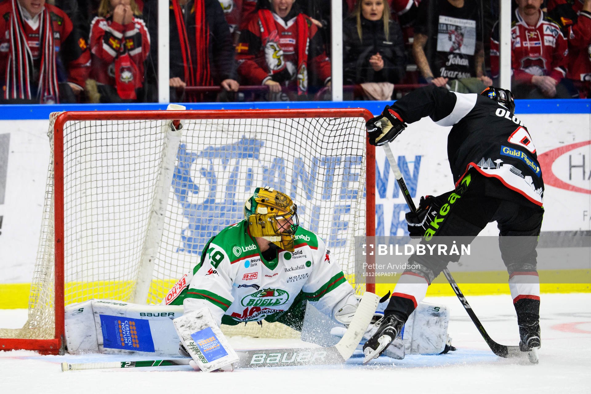 Malmö Redhawks Johan Olofsson sätter det matchavgörande