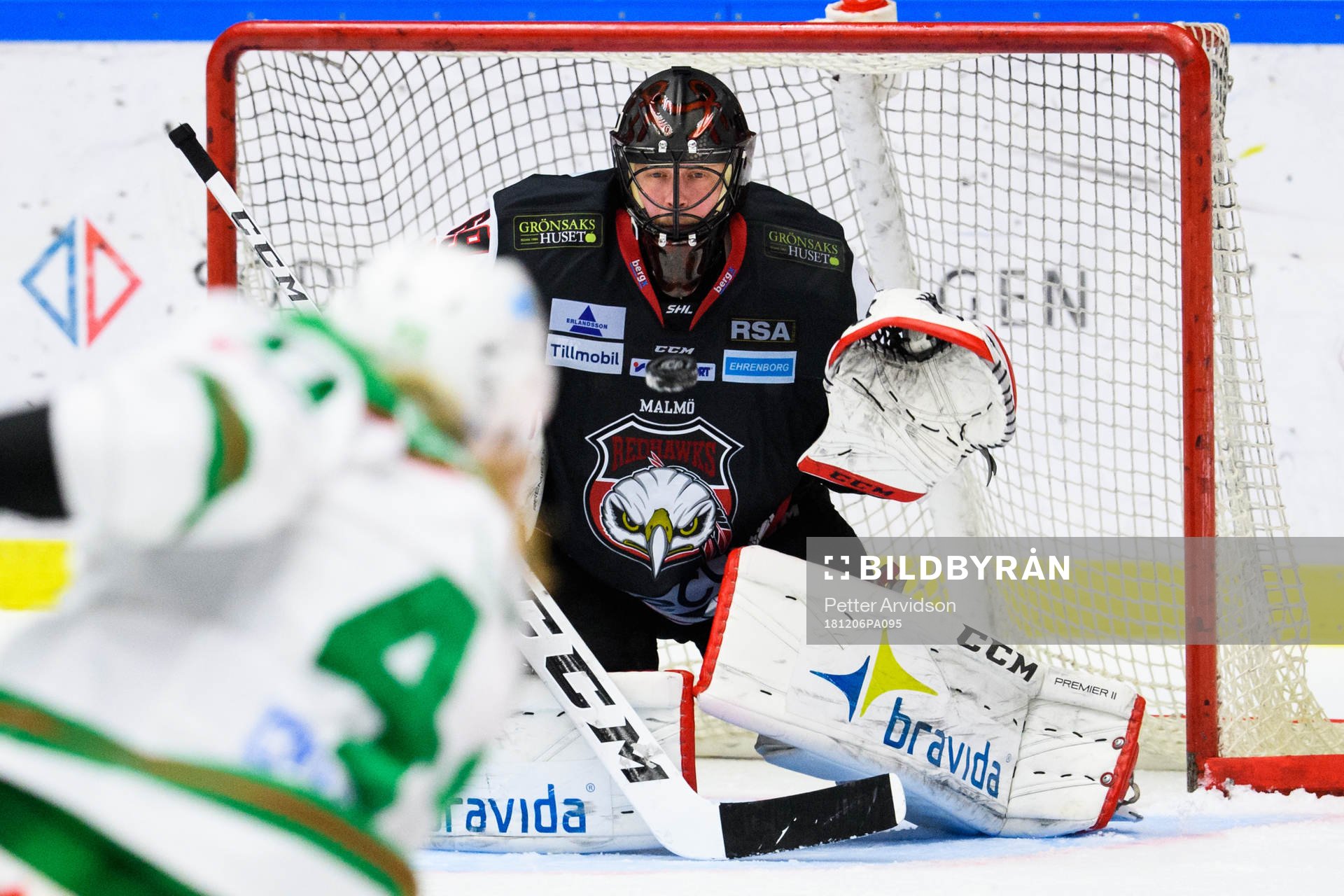 Malmö Redhawks målvakt Oscar Alsenfelt