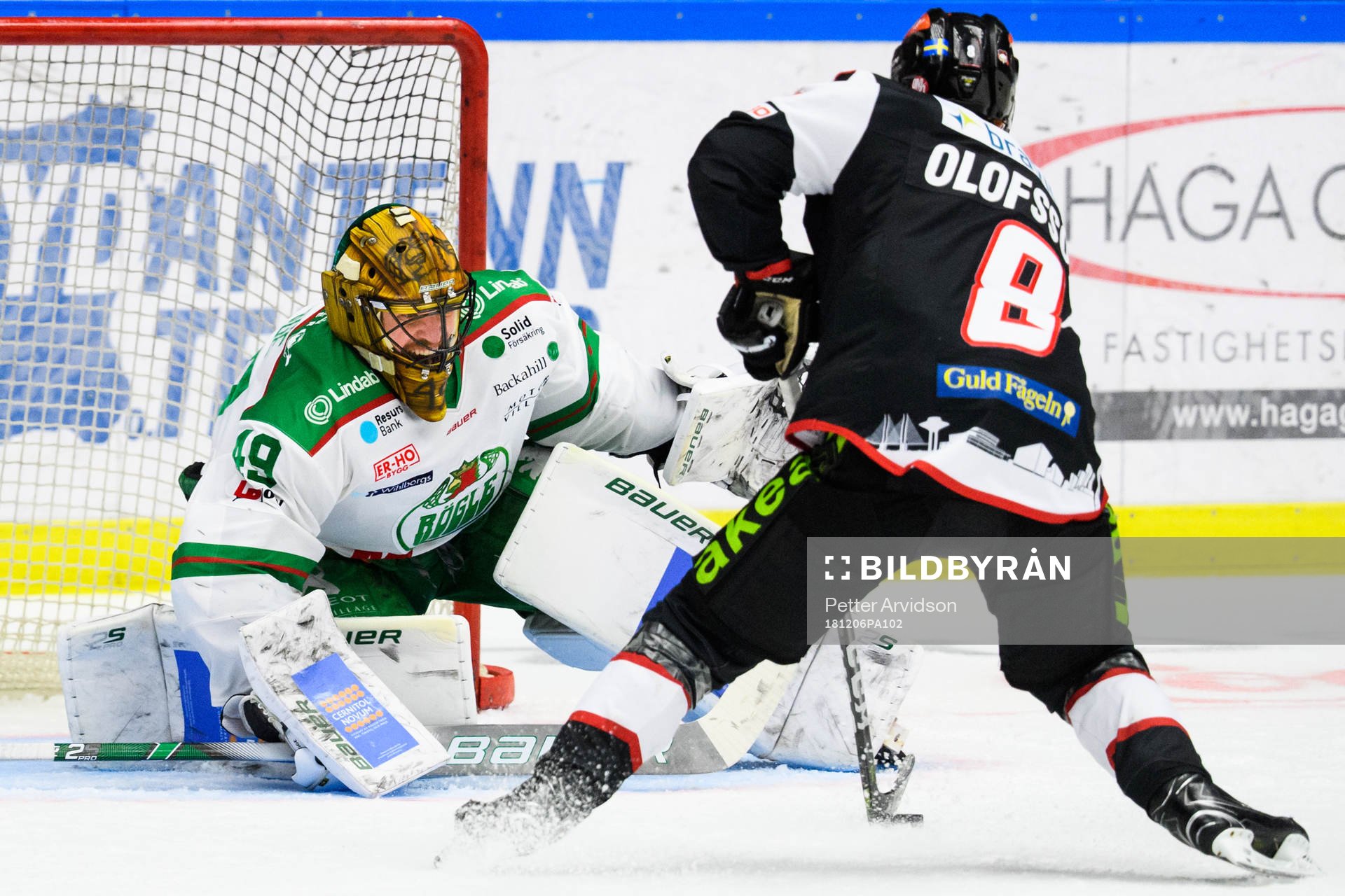 Malmö Redhawks Johan Olofsson med sin avgörande straff