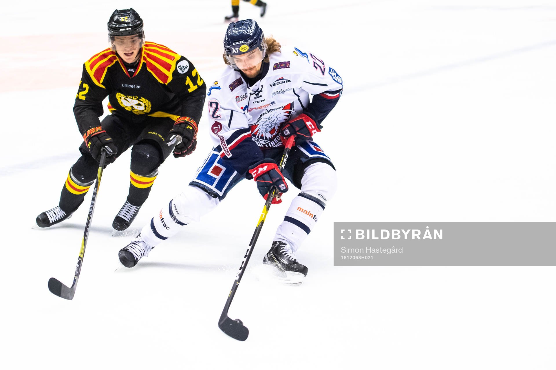 Brynäs Samuel Asklöf och Linköpings Adam Brodecki