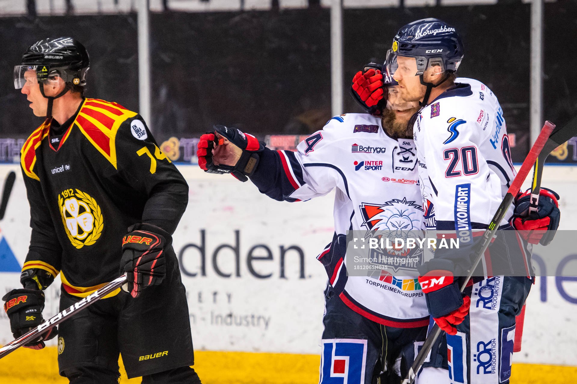 Linköpings Nick Sörensen jublar