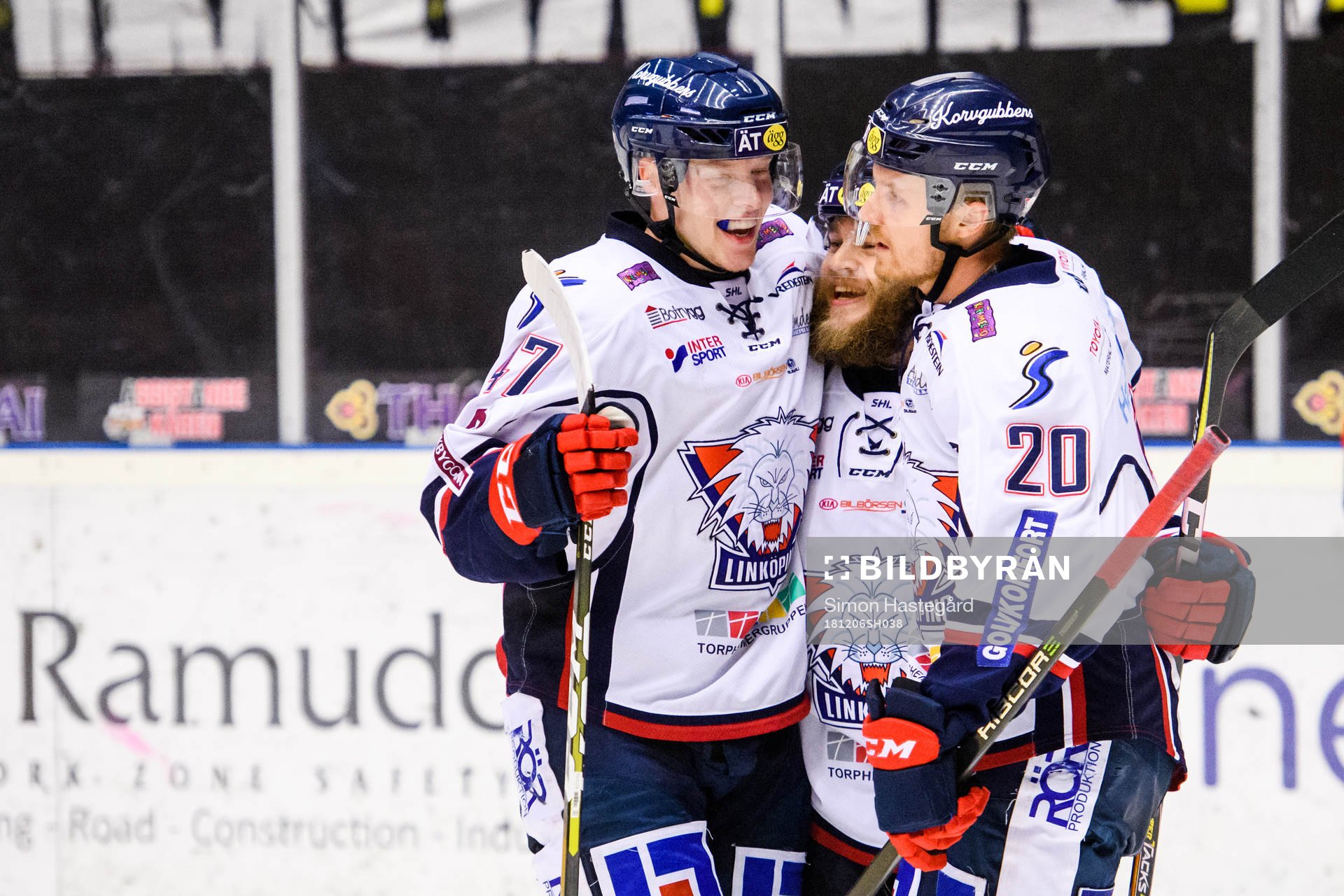 Linköpings Anton Karlsson , Jimmy Andersson och Nick