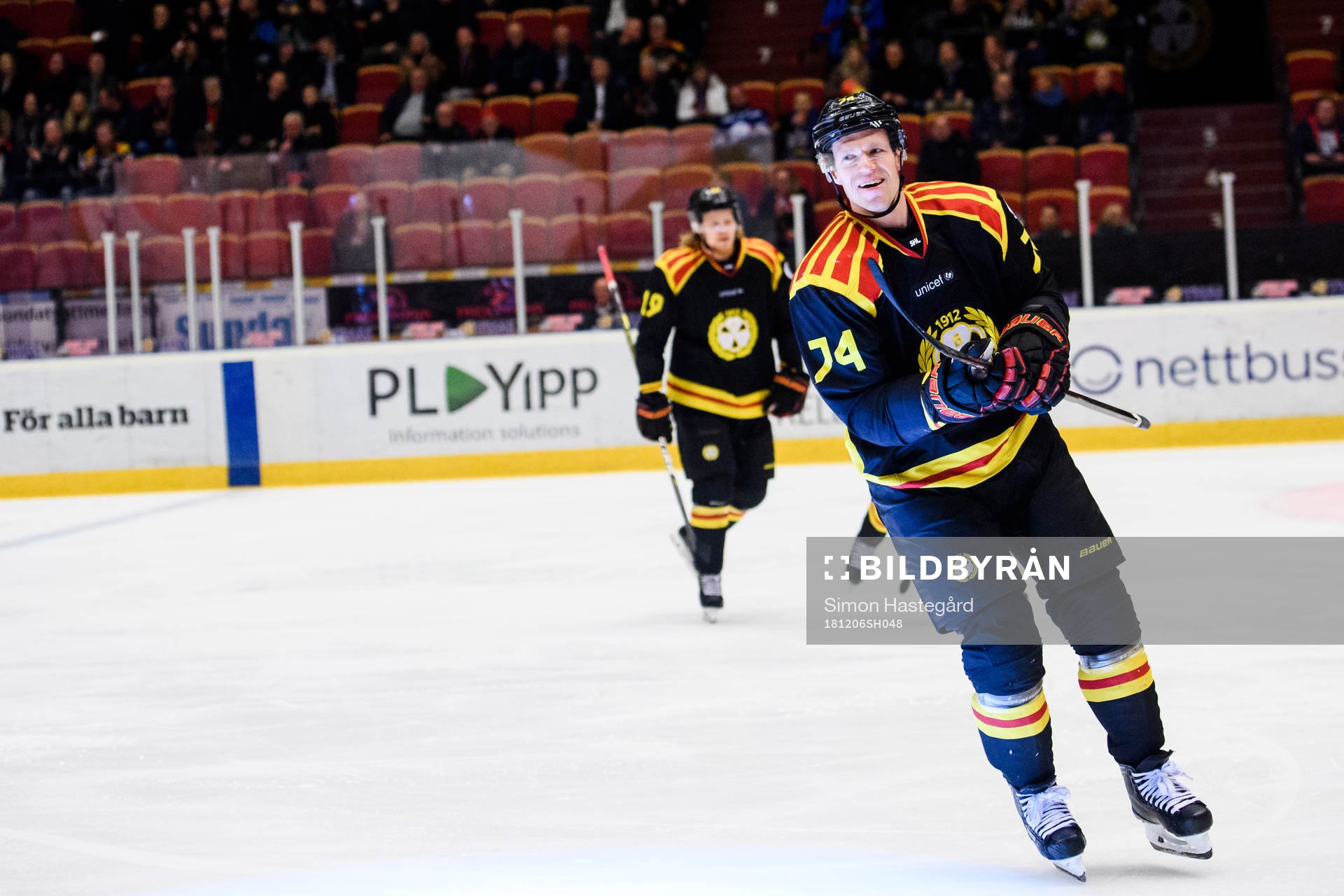 Brynäs Nicklas Danielsson jublar