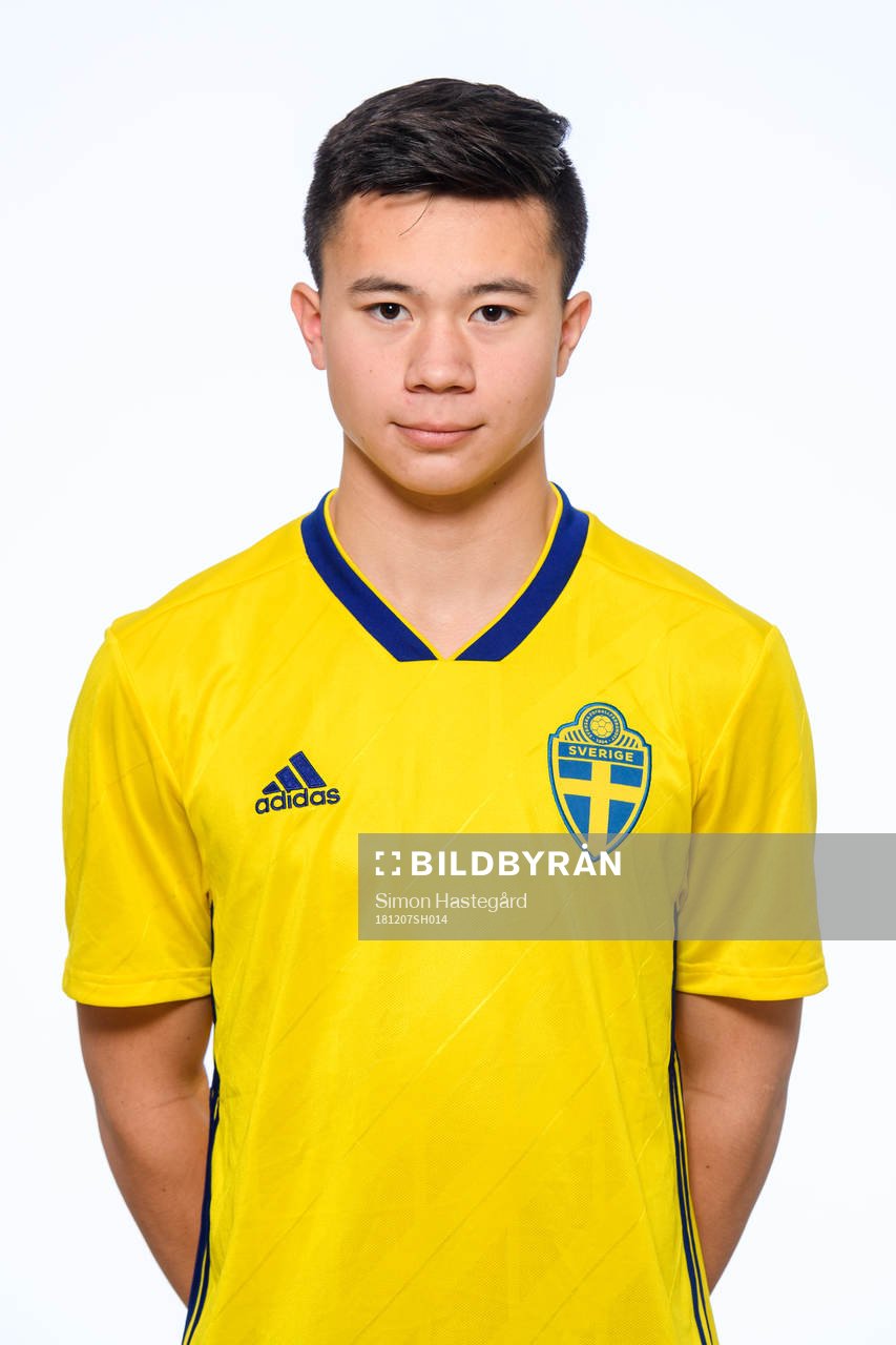 Hugo Moldin i P16-landslaget