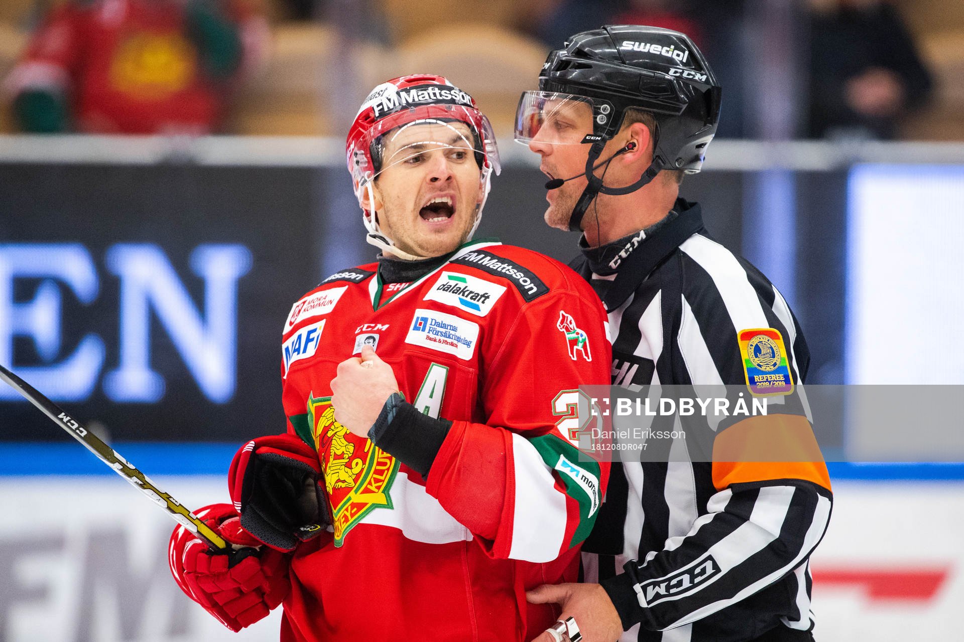 Moras Matt Bailey och domare Mikael Nord