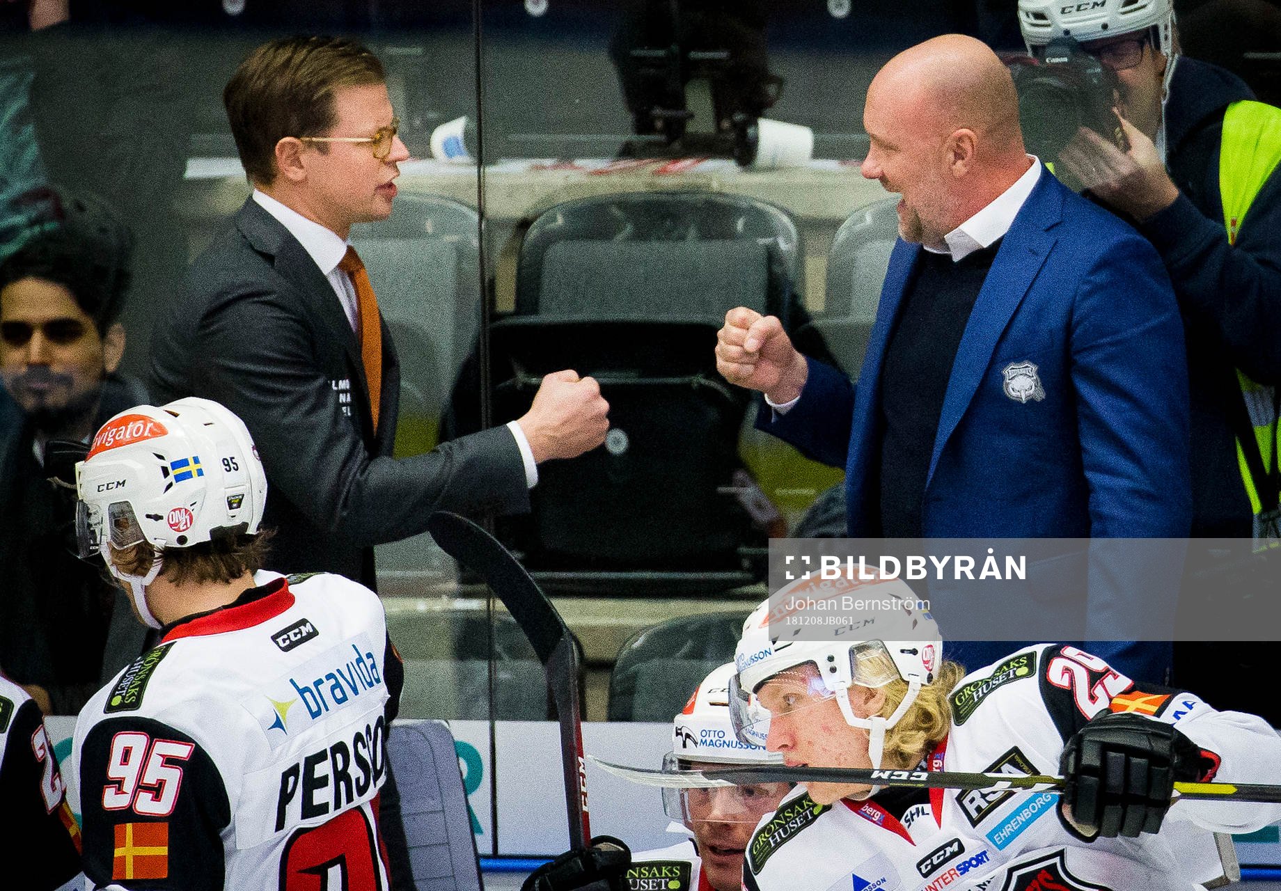 Malmö Redhawks assisterande tränare Martin Filander och