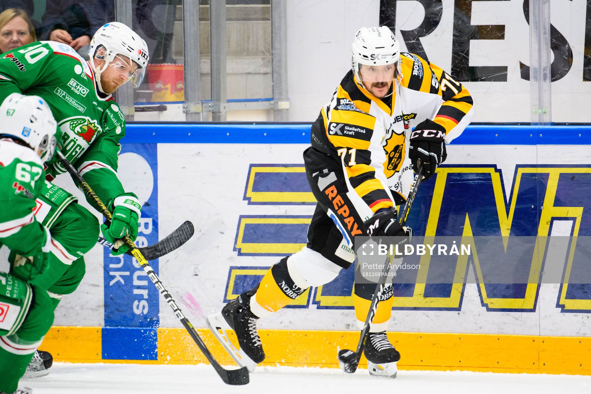 Skellefteås Juhamatti Aaltonen och Rögles Ted Brithén