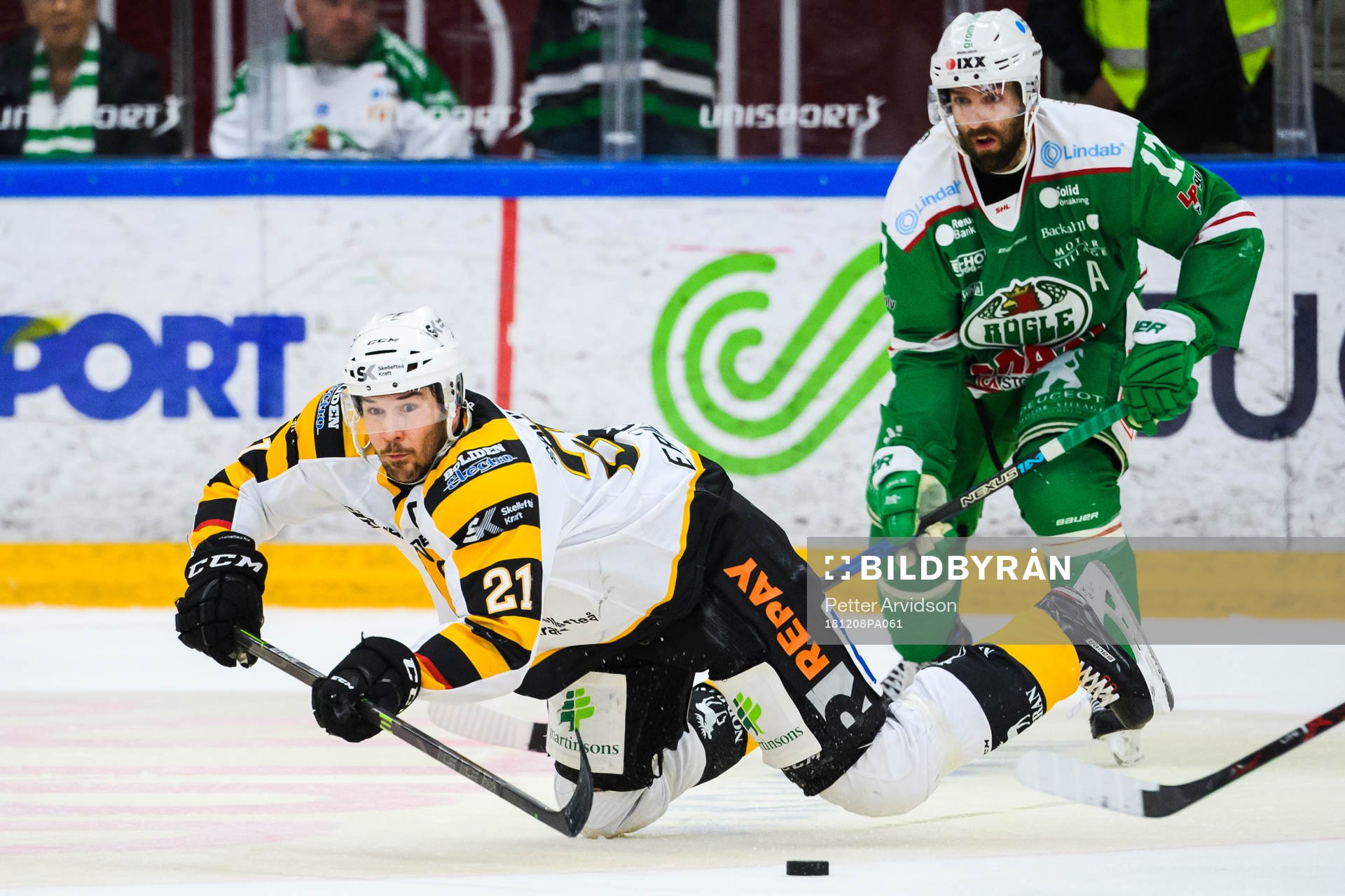 Skellefteås Jimmie Ericsson och Rögles Taylor Matson