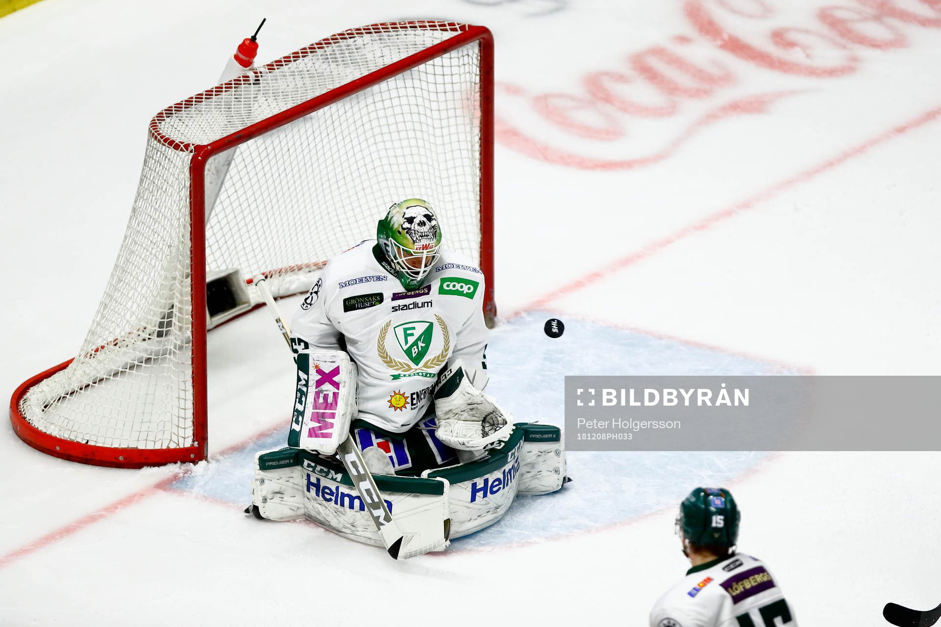 Färjestads målvakt Markus Svensson