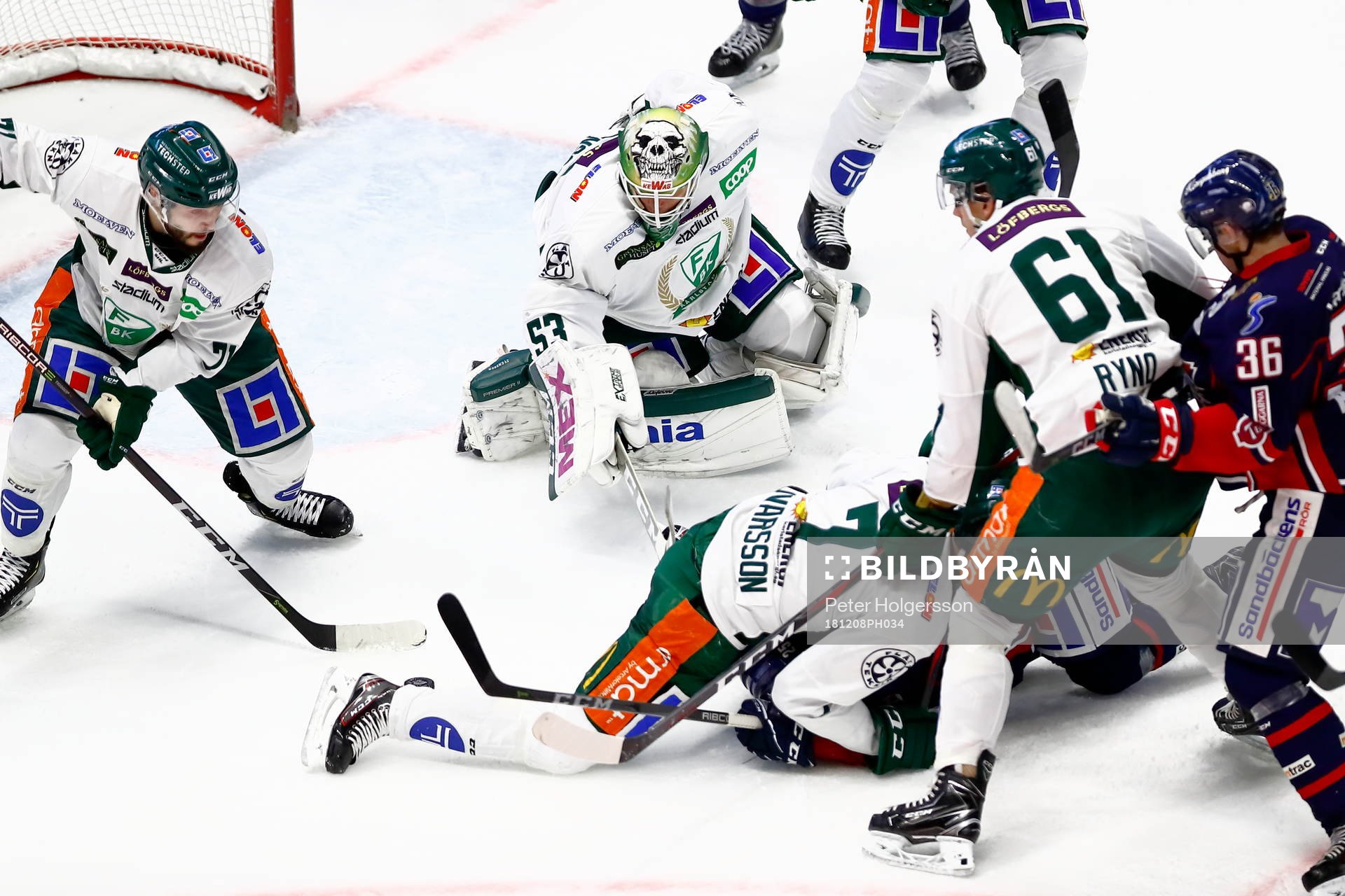Färjestads målvakt Markus Svensson