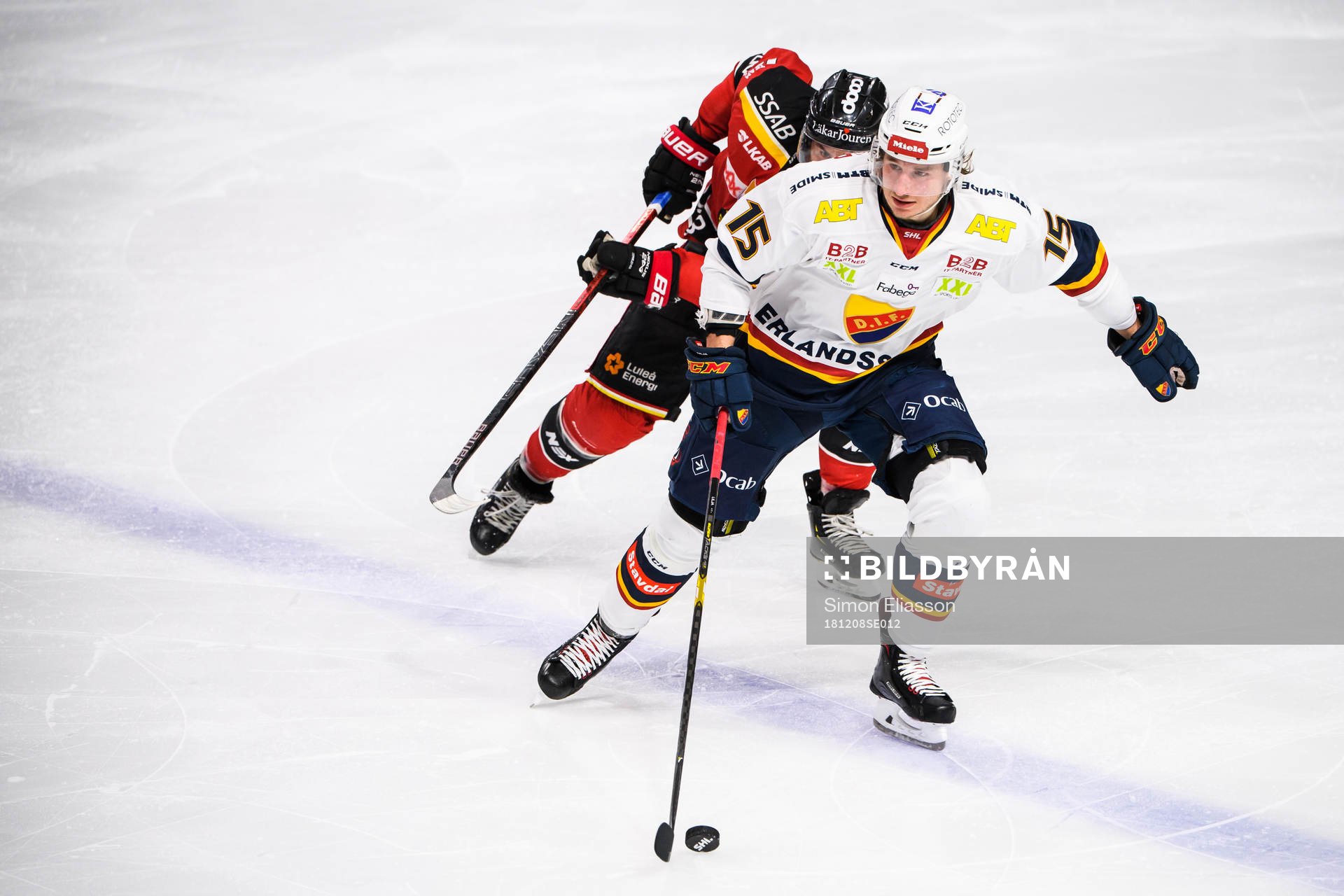 Djurgårdens Jakob Lilja och Luleås Niklas Olausson