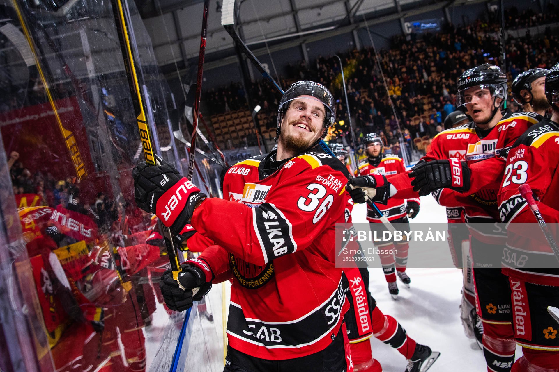Luleås Emil Larsson jublar