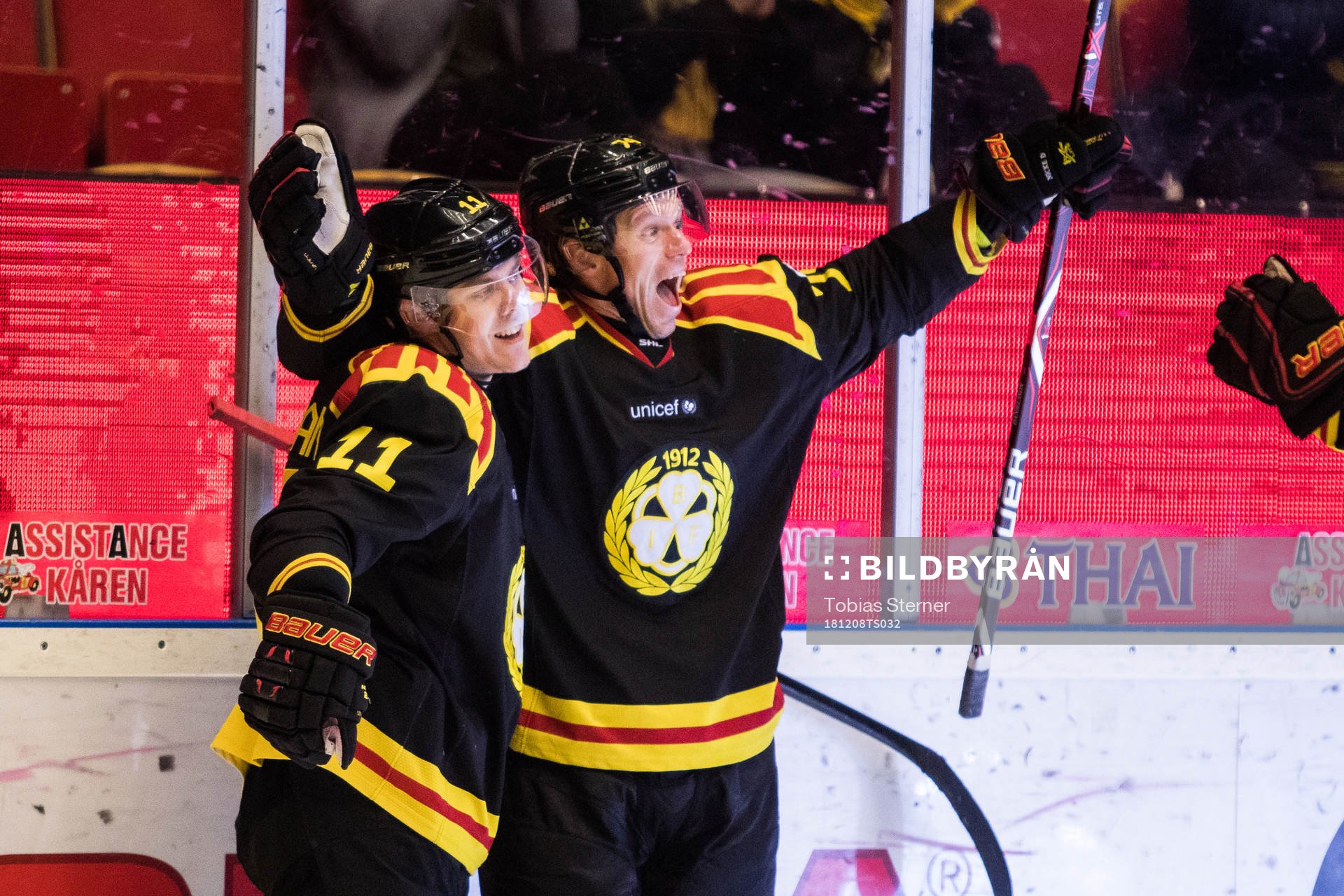 Brynäs Joel Kellman jublar