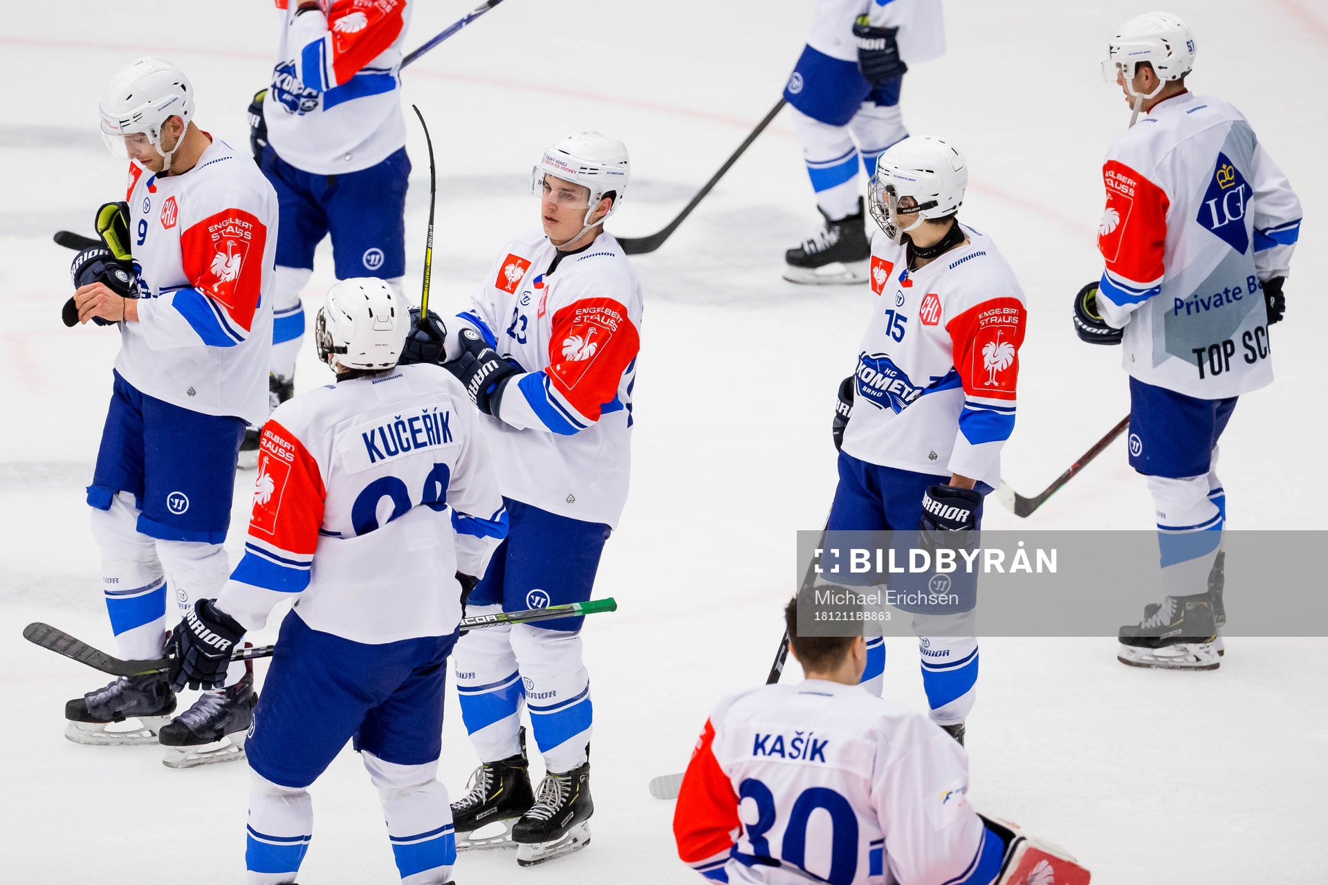 Dejected players of Kometa Brno