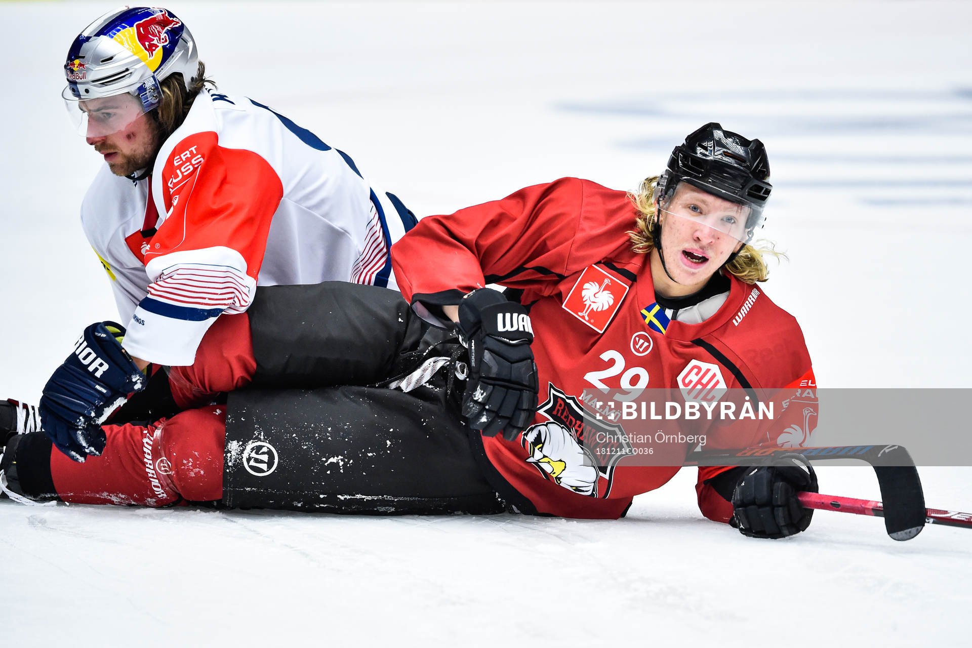 Maximilian Kastner of Red Bull Munich and Marcus Sylvegård