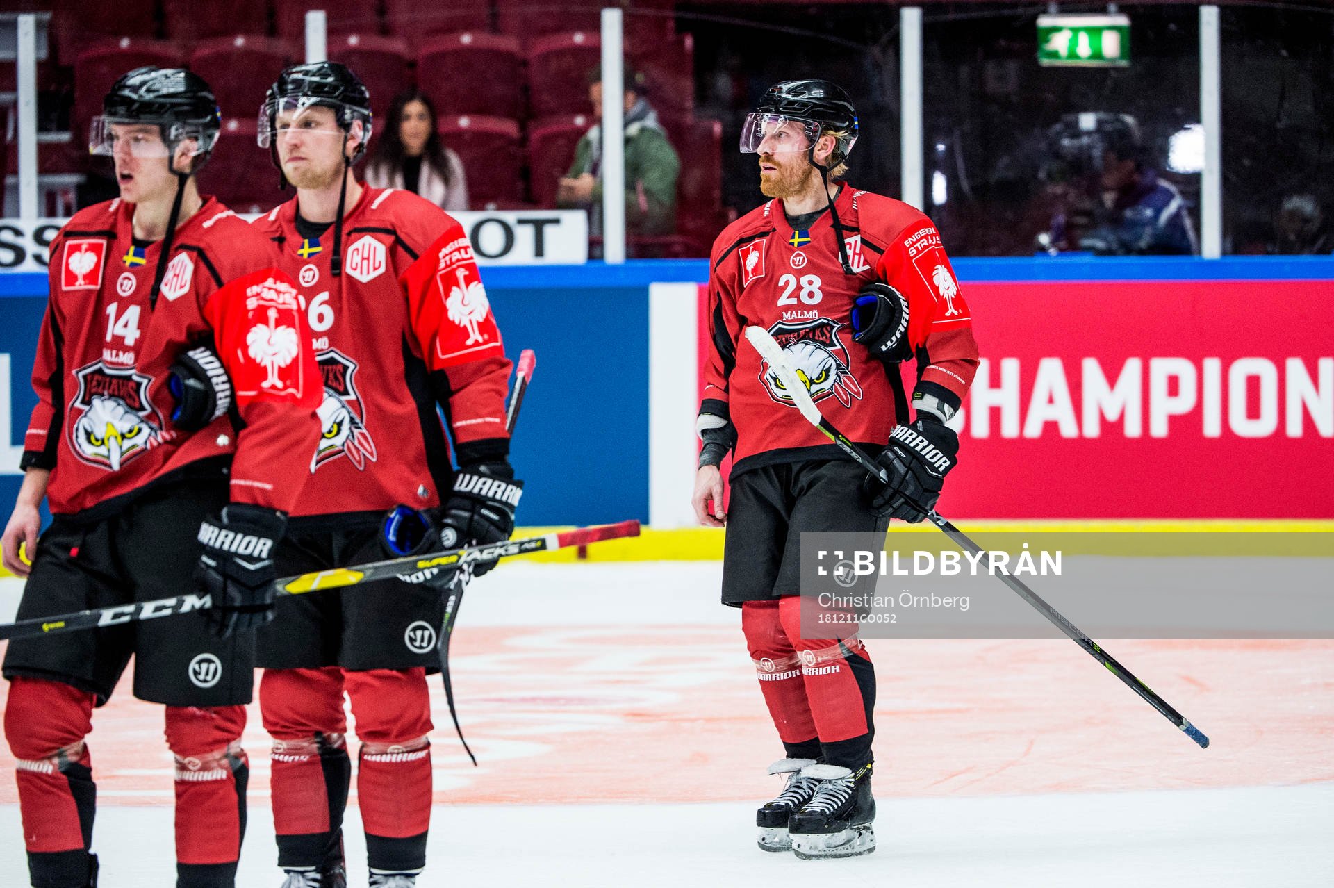 Carl-Johan Lerby, Axel Wemmenborn and Jens Olsson of Malmö