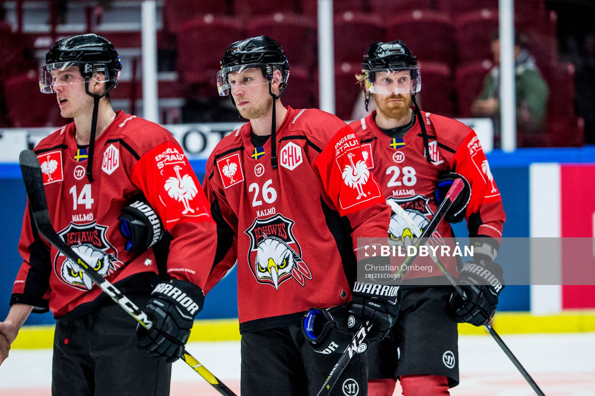 Carl-Johan Lerby, Axel Wemmenborn and Jens Olsson of Malmö
