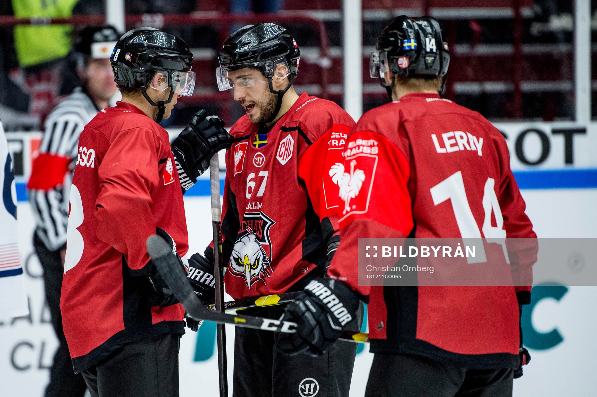 Johan Olofsson, Konstantin Komarek and Carl-Johan Lerby of