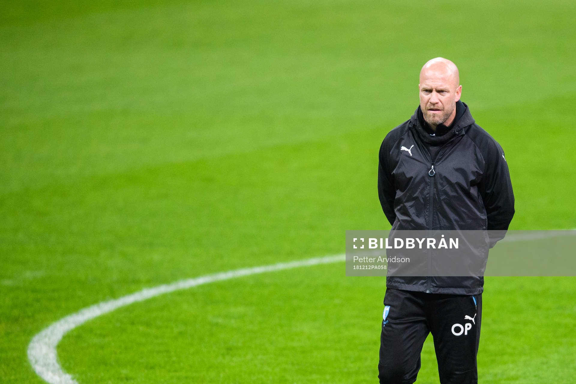 Assistant coach Olof Persson of Malmö FF