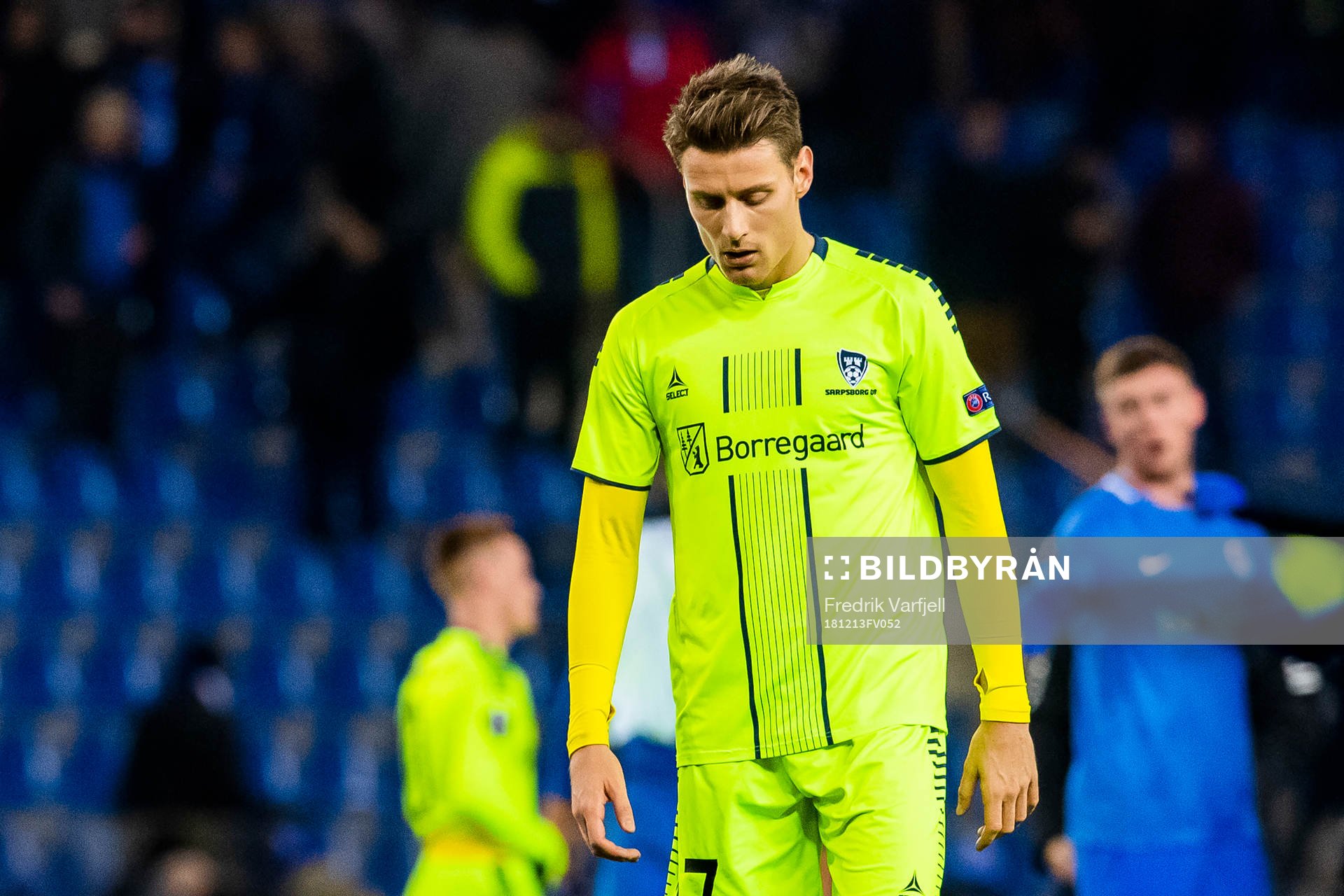 Kristoffer Zachariassen of Sarpsborg 08 looks dejected