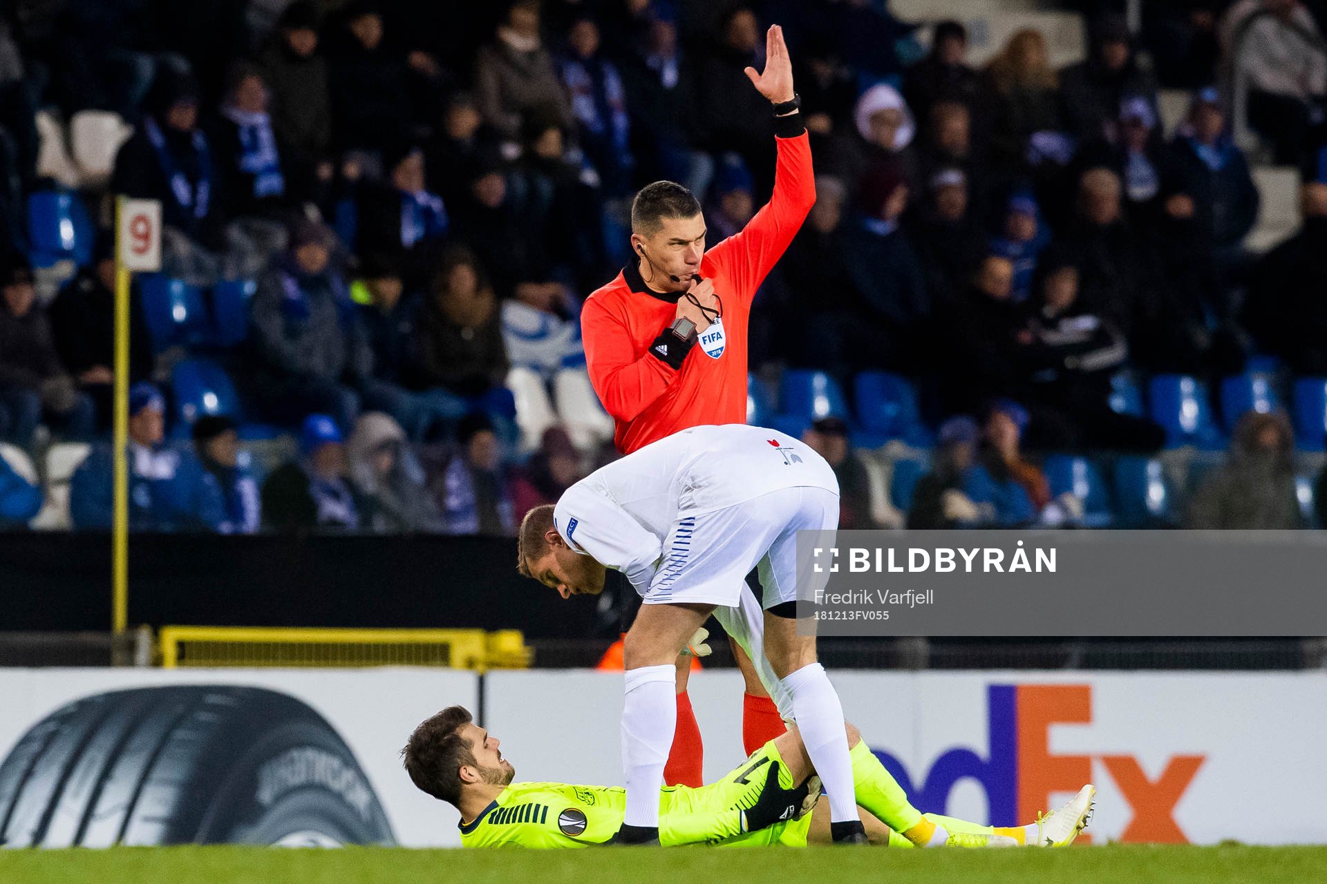 Joachim Thomassen of Sarpsborg 08 with an injury