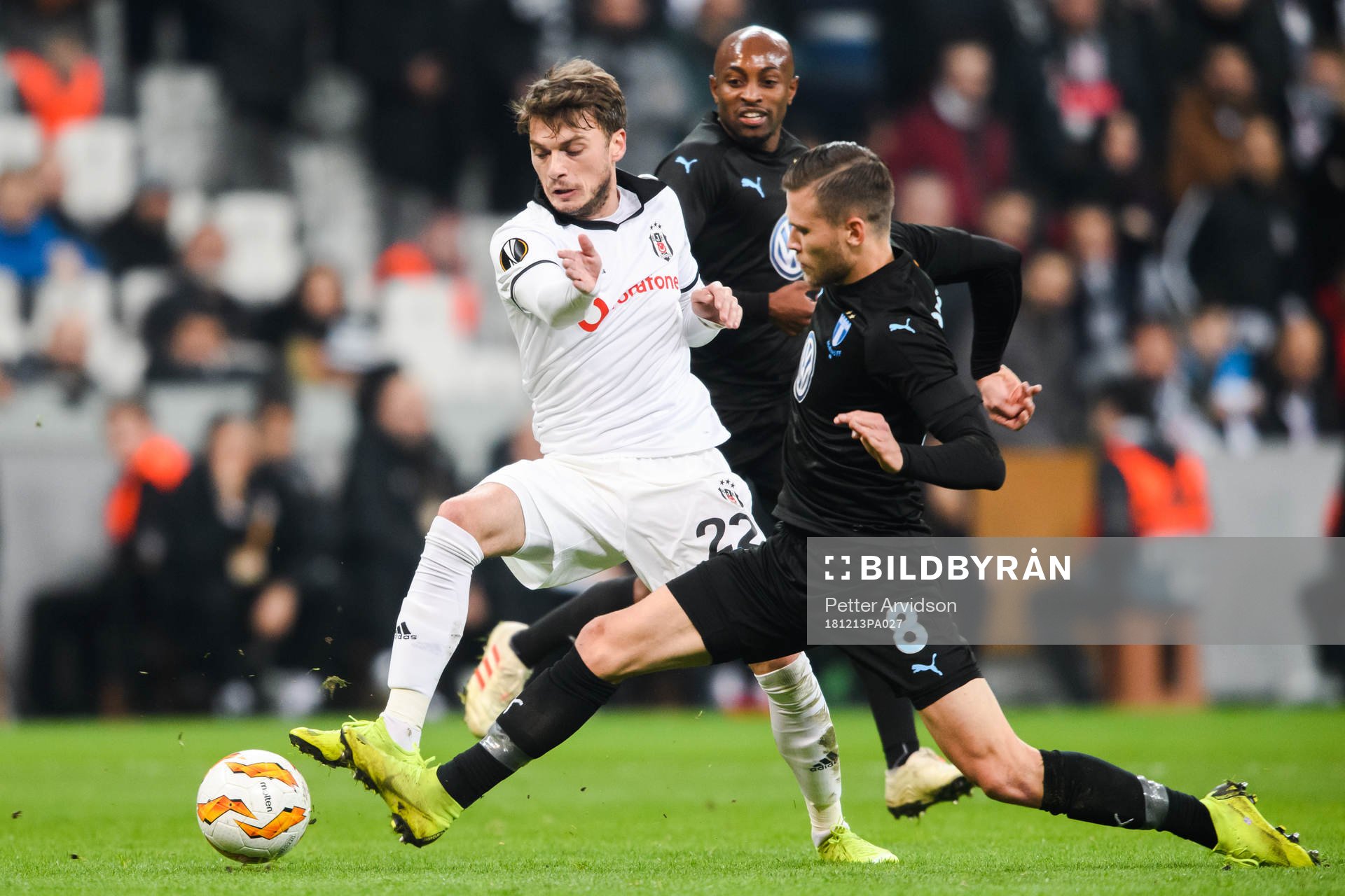 Adem Ljajic of Besiktas and Arnór Ingvi Traustason of