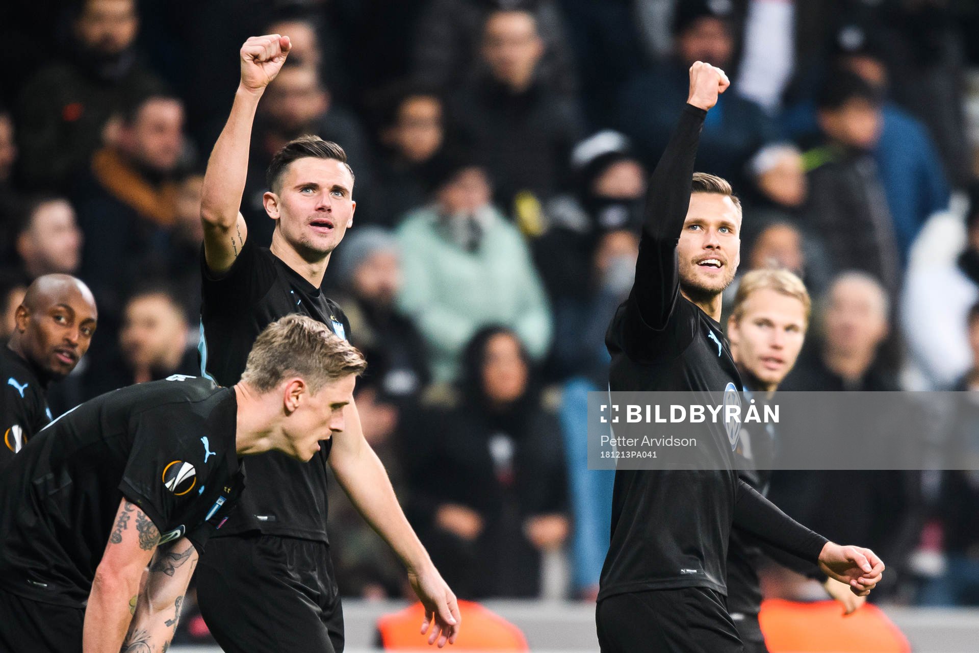 Marcus Antonsson and Arnór Ingvi Traustason of Malmö FF