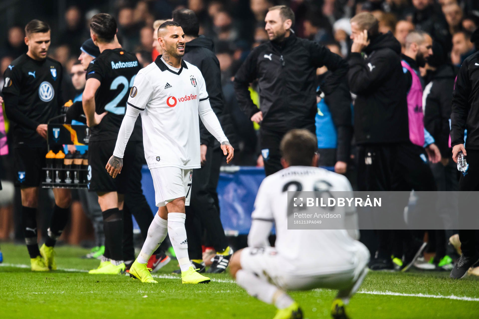 Ricardo Quaresma of Besiktas looks dejected while leaving