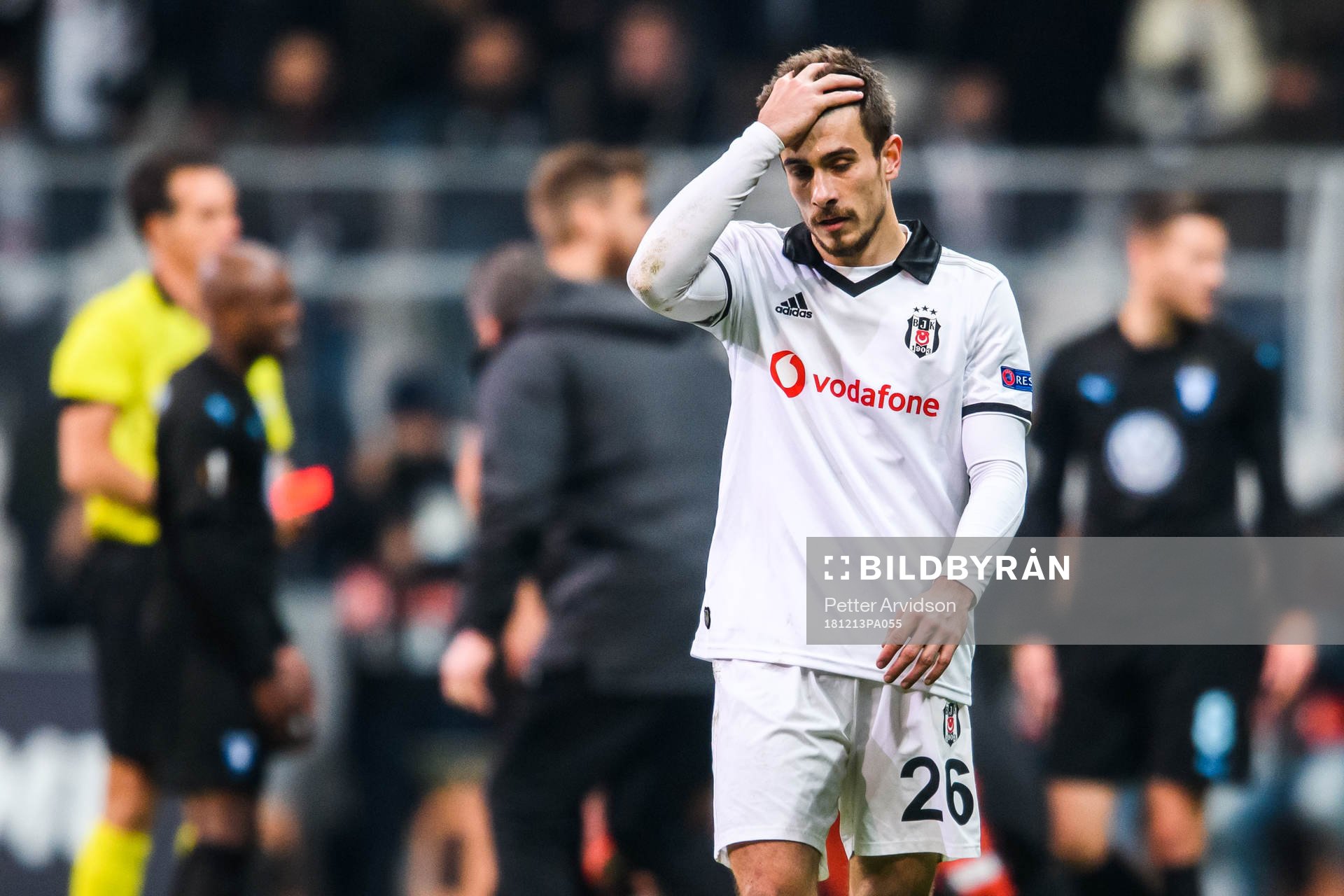 Dorukhan Toköz of Besiktas looks dejected
