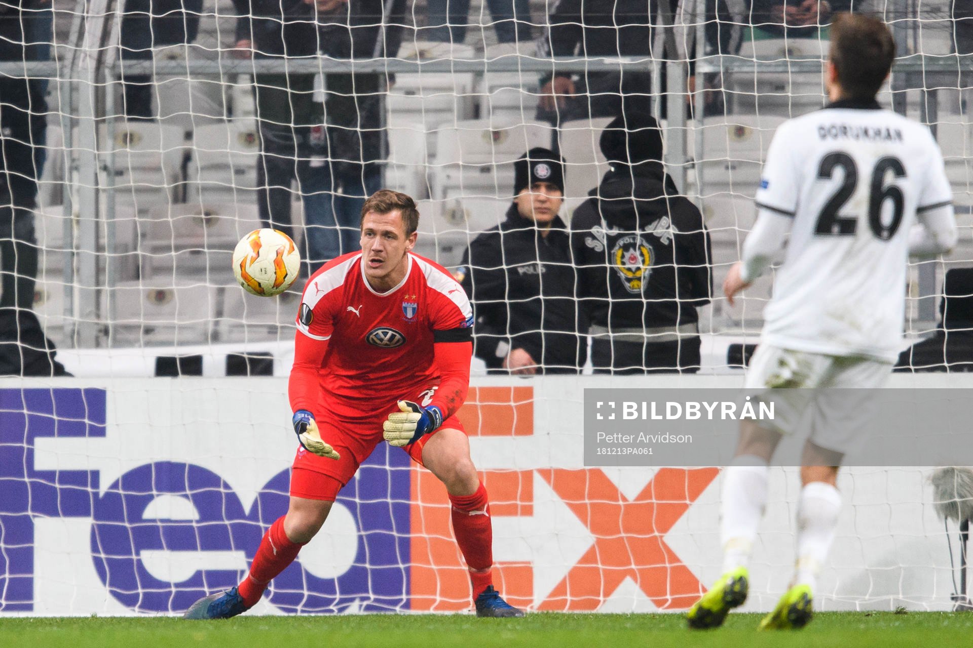 Goalkeeper Johan Dahlin of Malmö FF