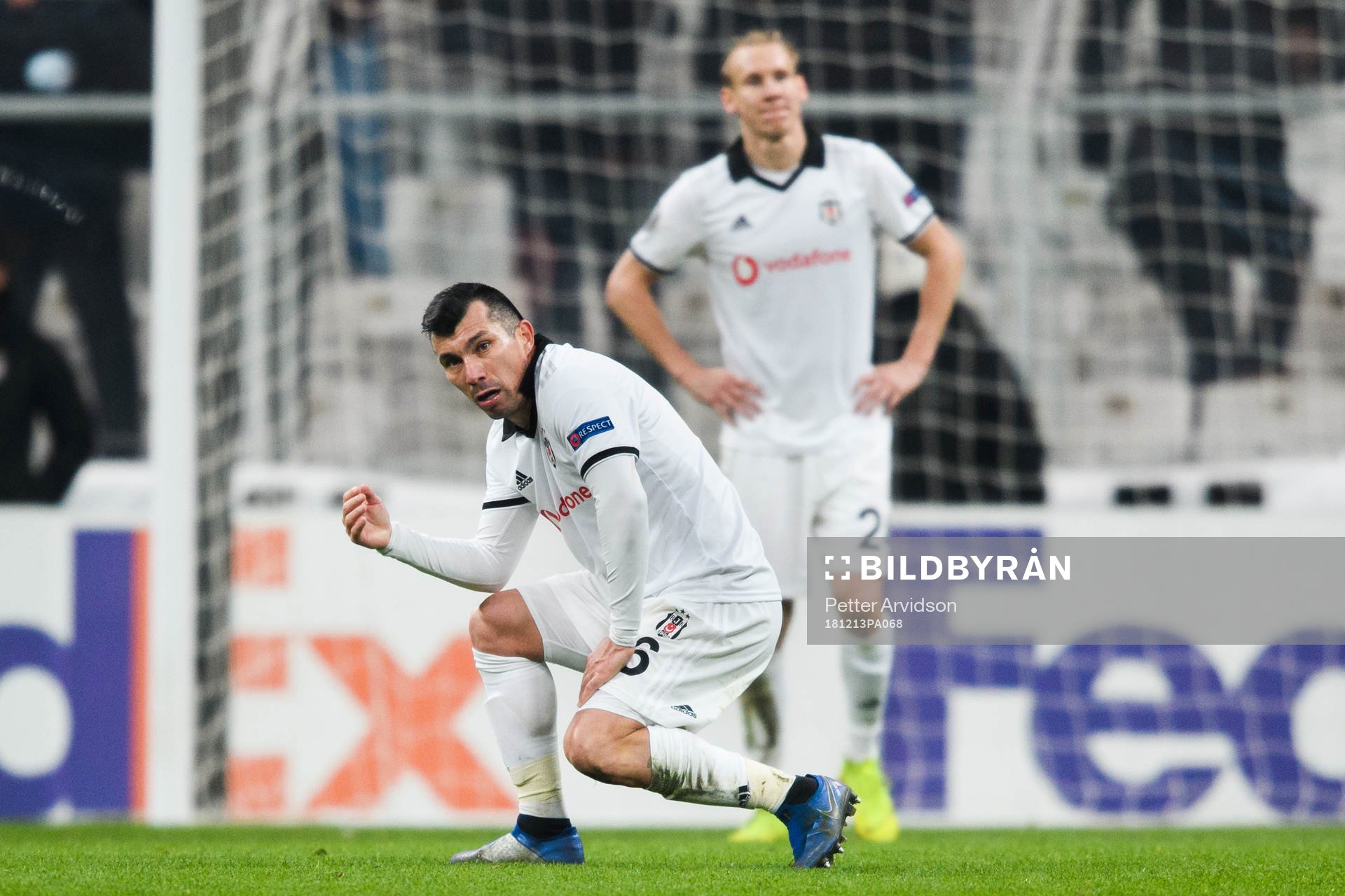 Gary Alexis Medel Soto of Besiktas looks dejected