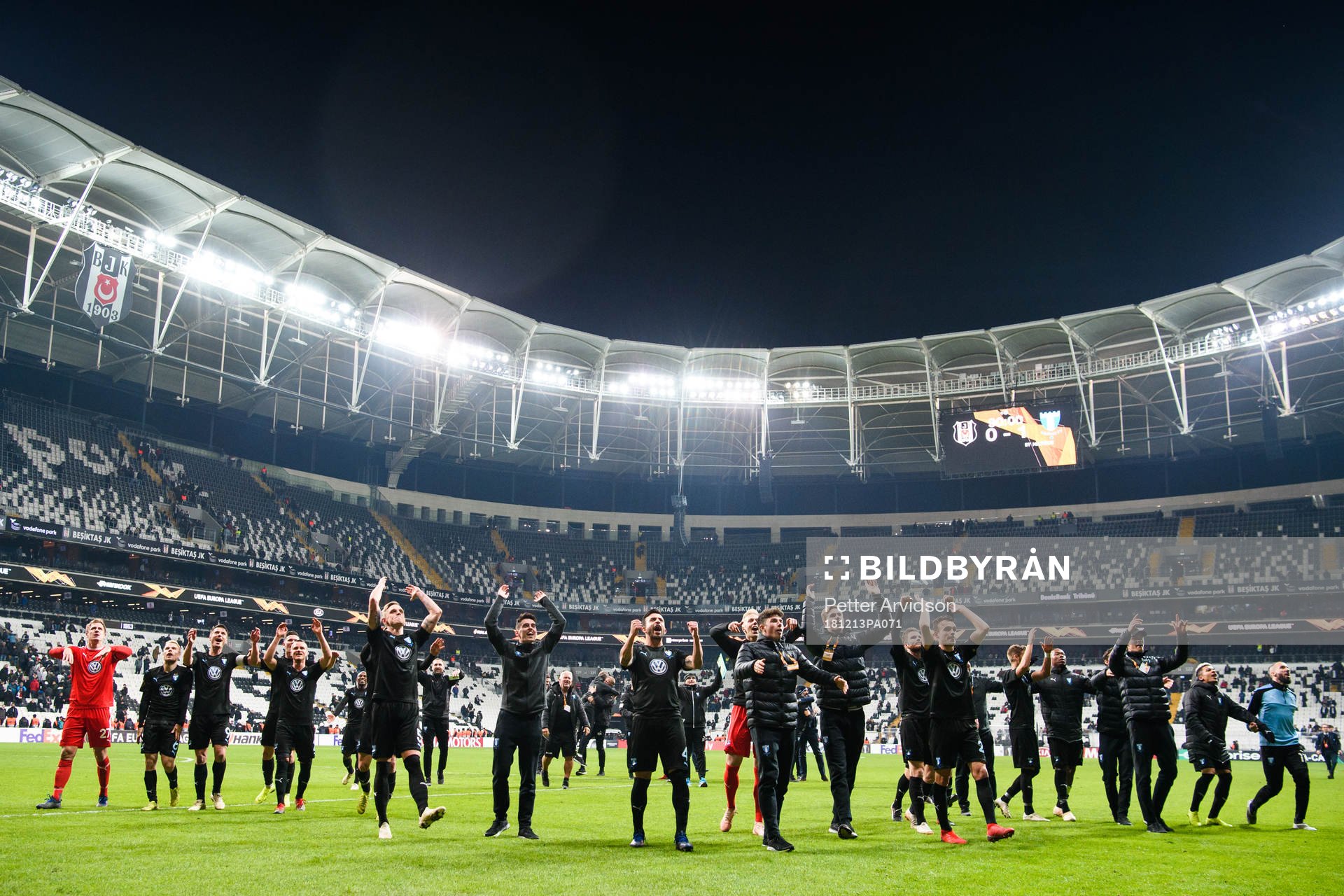 Players of Malmö FF celebrates