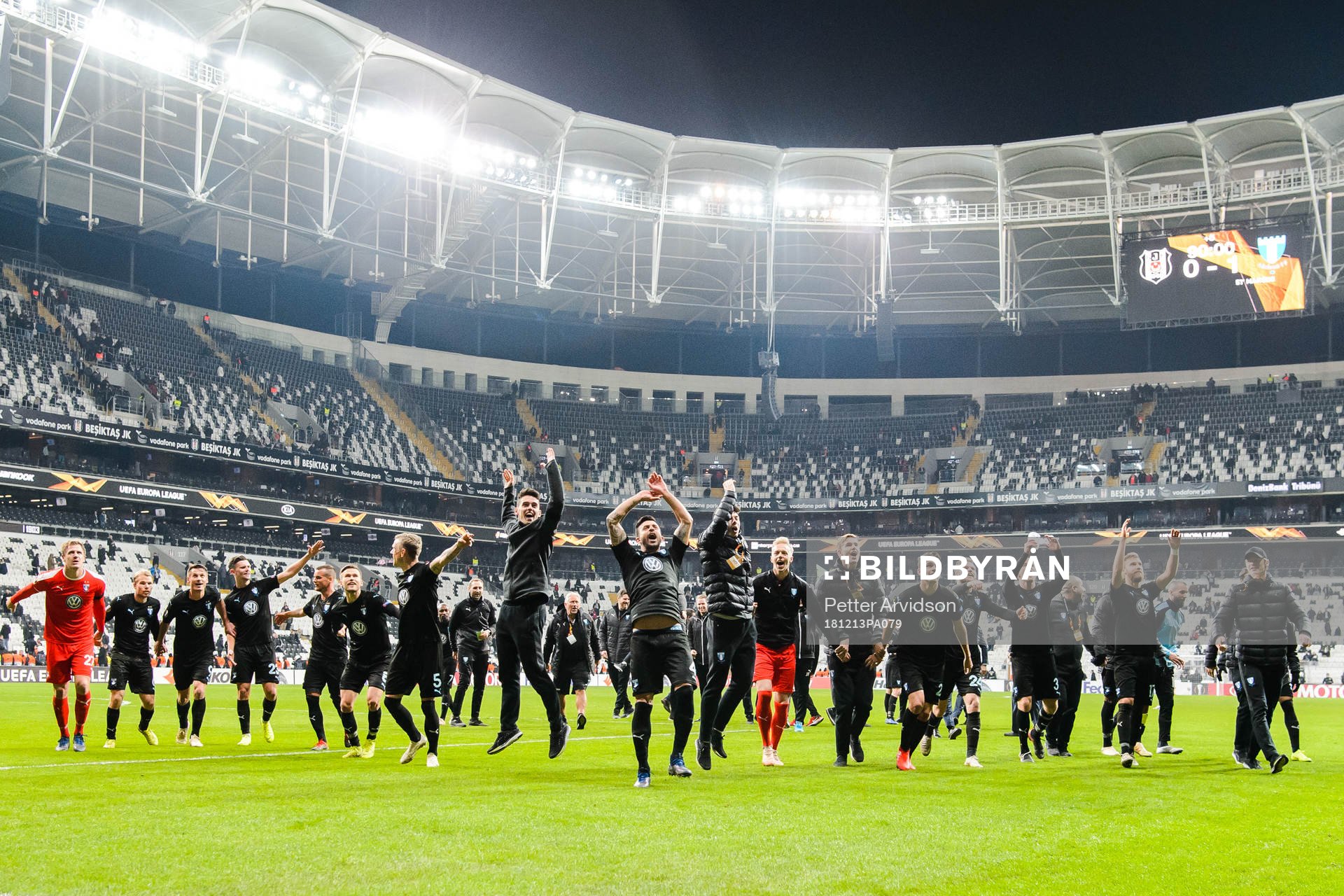 Players of Malmö FF celebrates