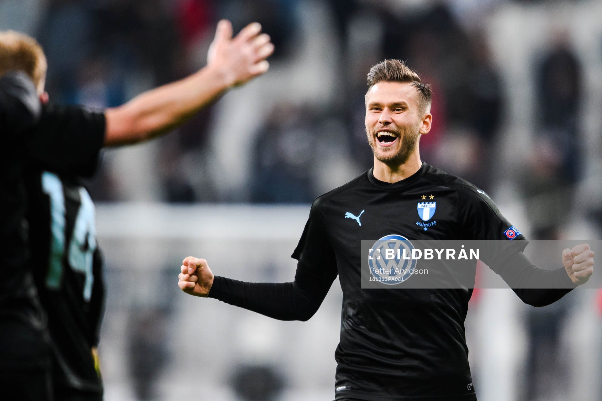 Arnór Ingvi Traustason of Malmö FF celebrates