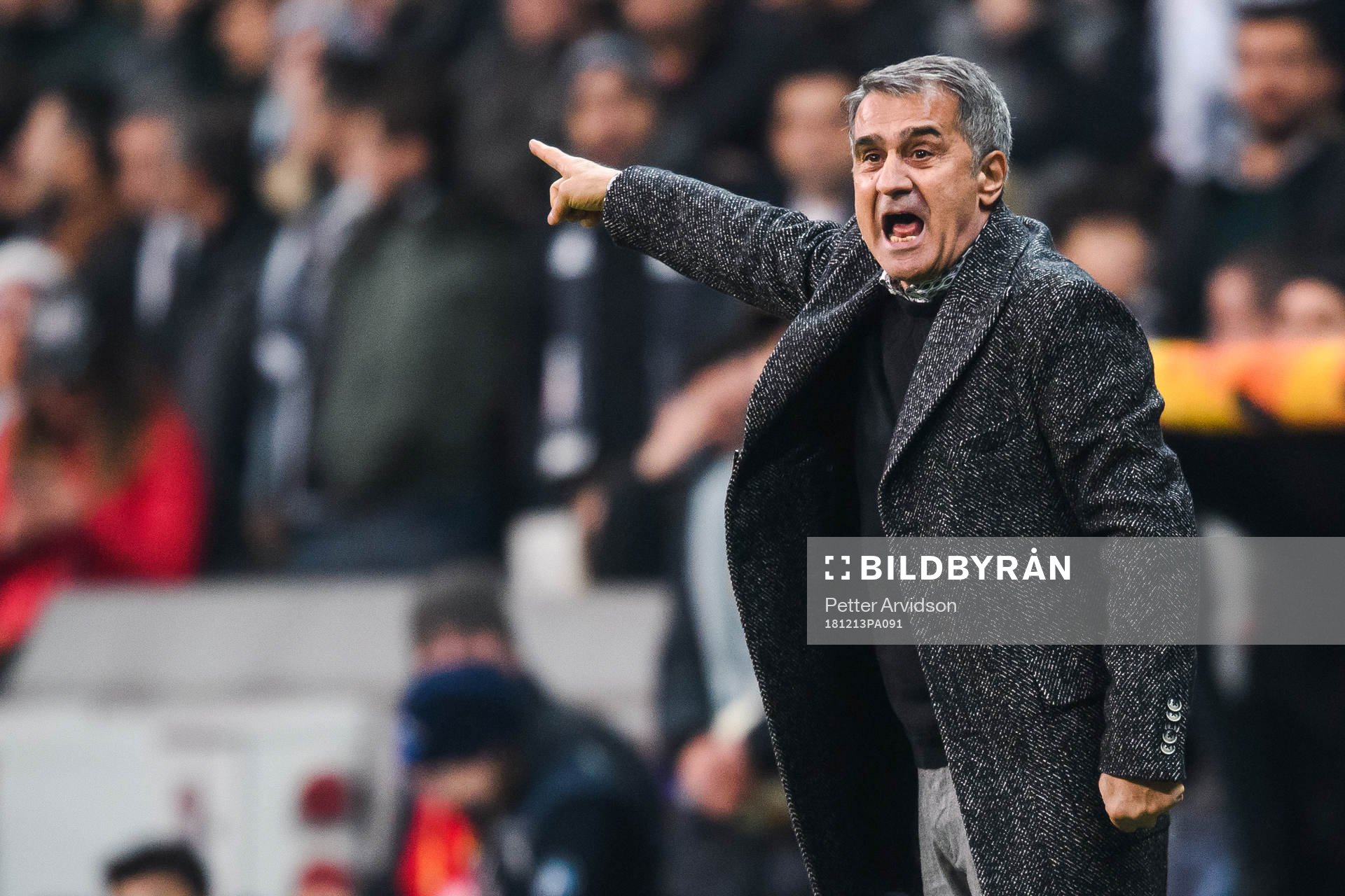 Senol Günes, head coach of Besiktas