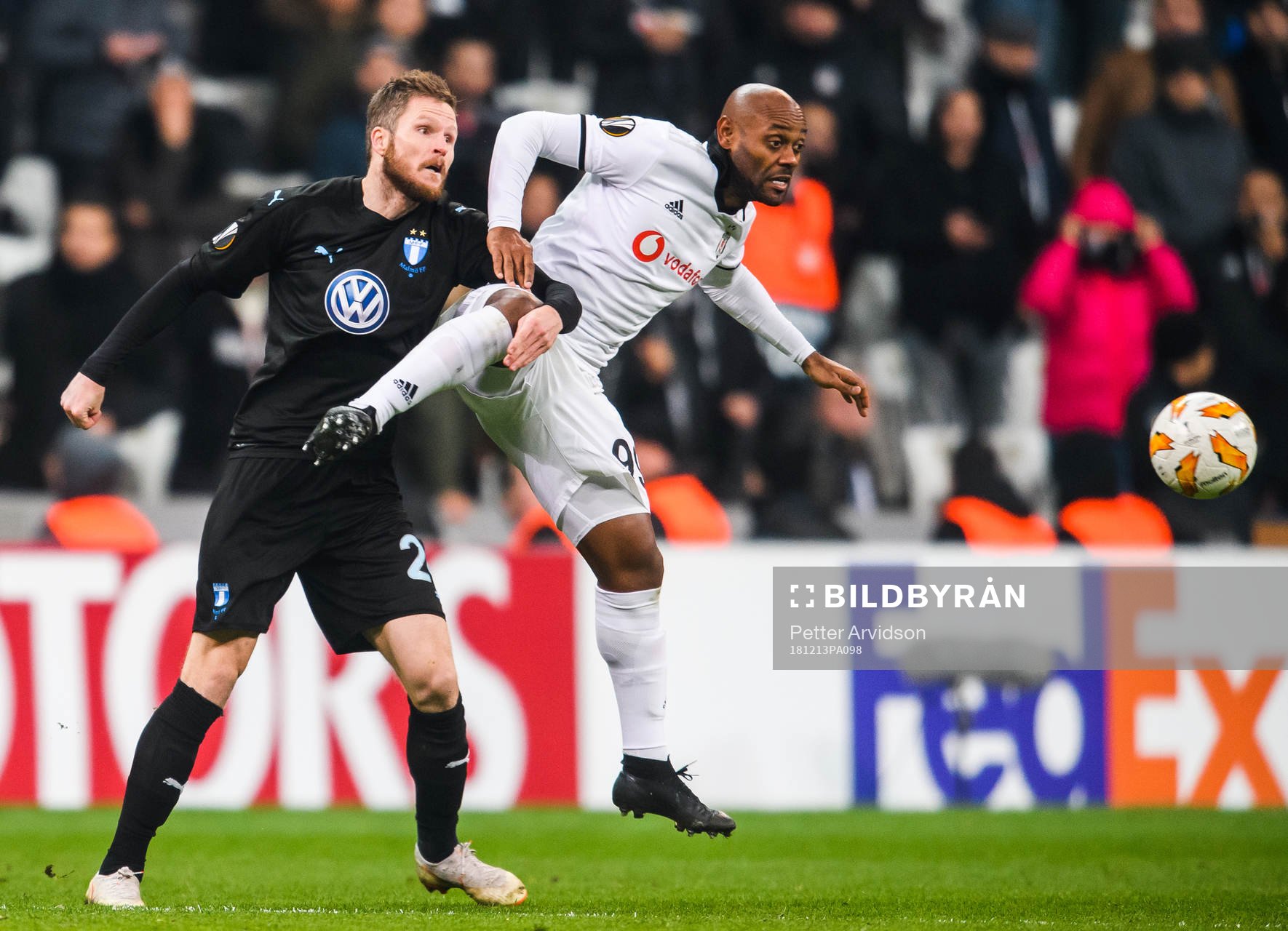 Lasse Nielsen of Malmö FF and Vagner Silva De Souza Love
