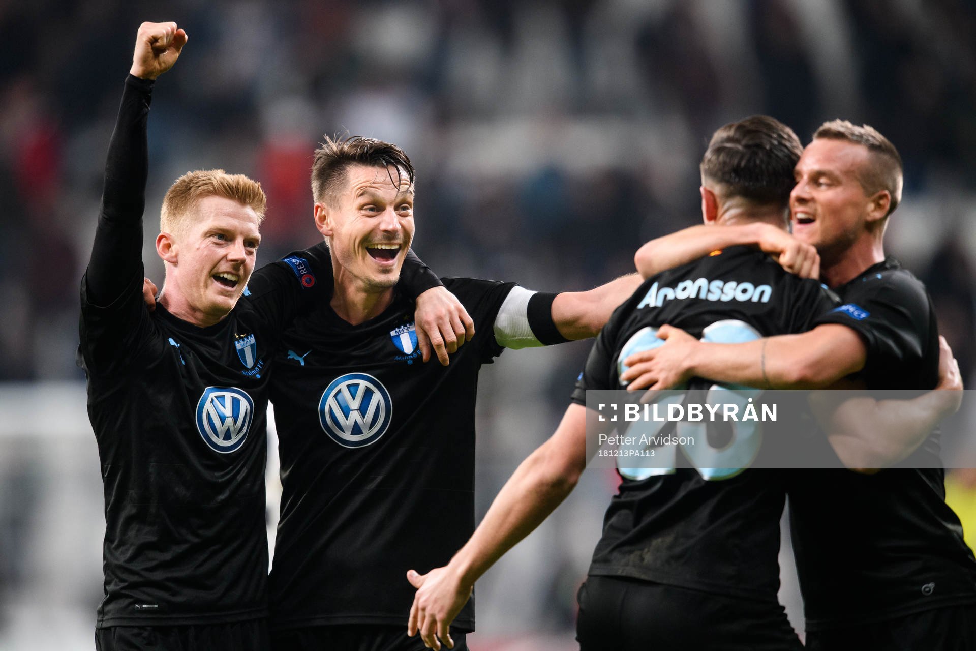 Anders Christiansen, Markus Rosenberg, Marcus Antonsson and