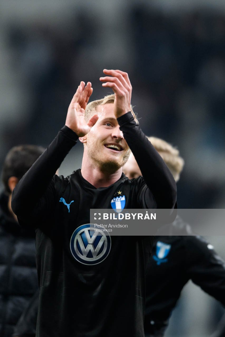 Franz Brorsson of Malmö FF celebrates
