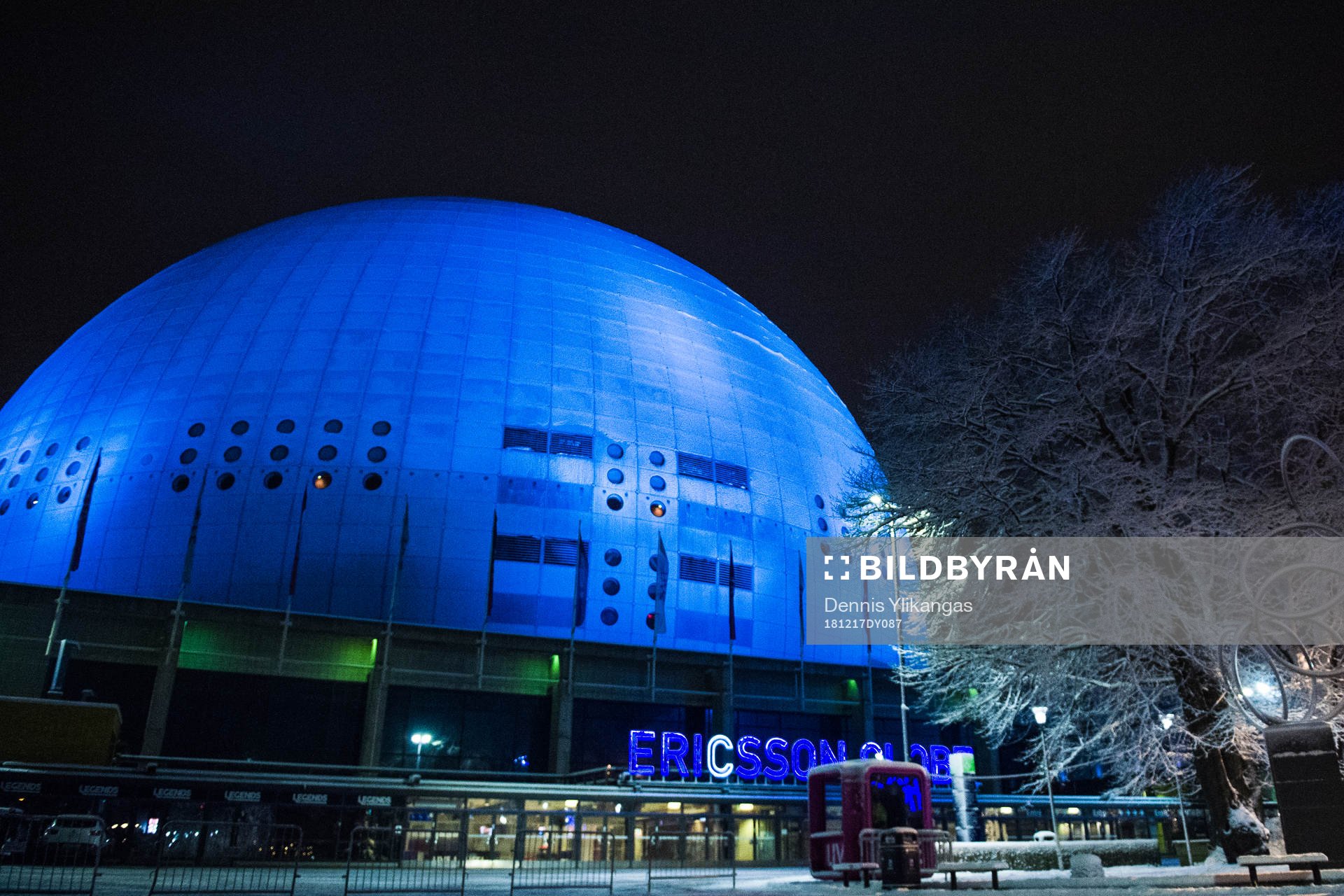 Exteriör vy av Globen