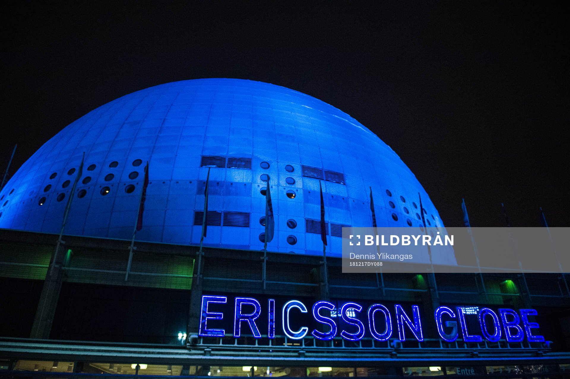 Exteriör vy av Globen