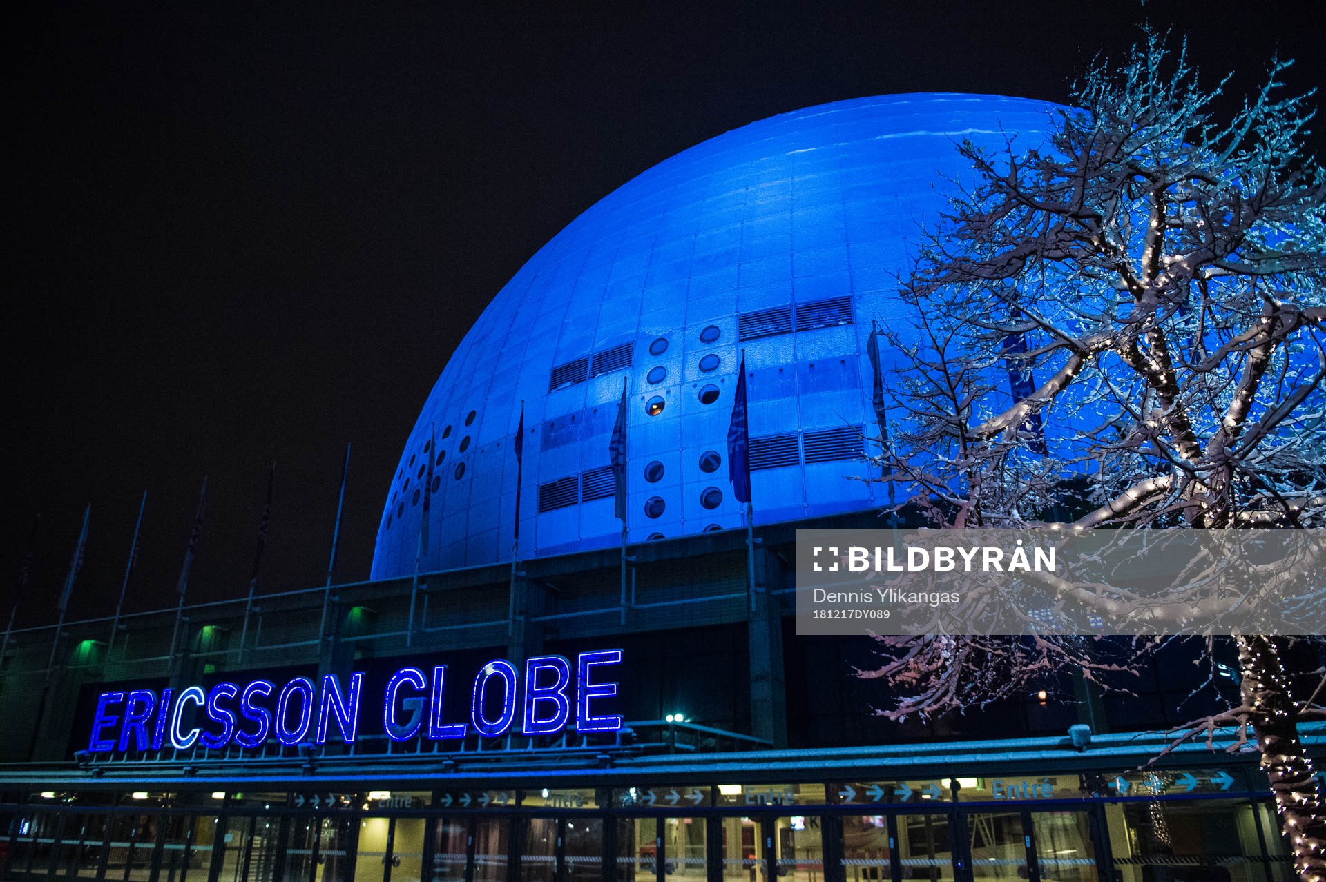 Exteriör vy av Globen