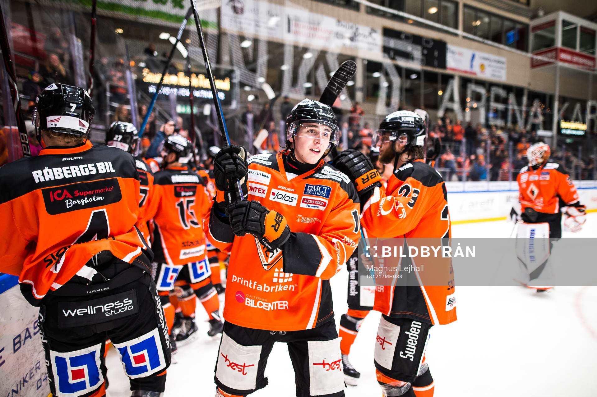 Karlskronas Linus Karlsson  jublar