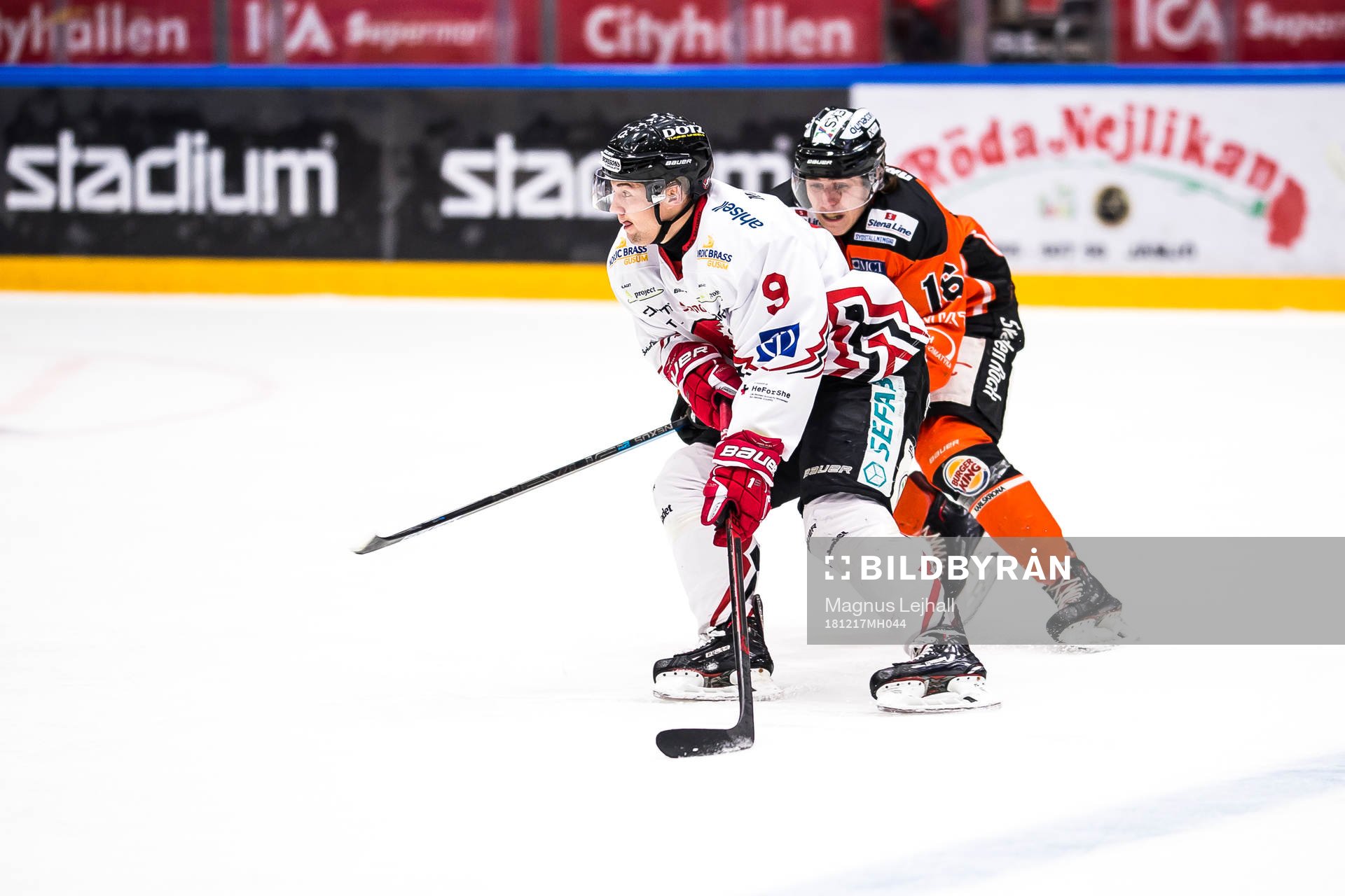 Vita Hästens Henrik Rommel och Karlskronas Linus Karlsson