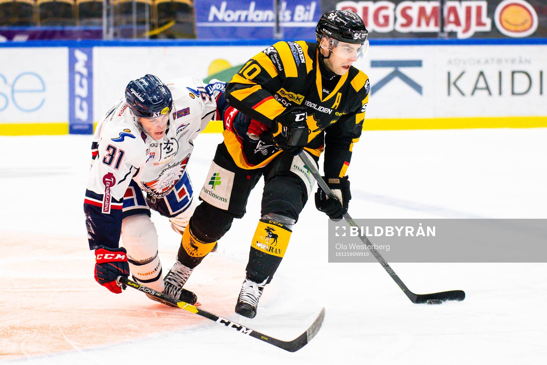 Linköpings Olle Lycksell och Skellefteås Joakim Lindström