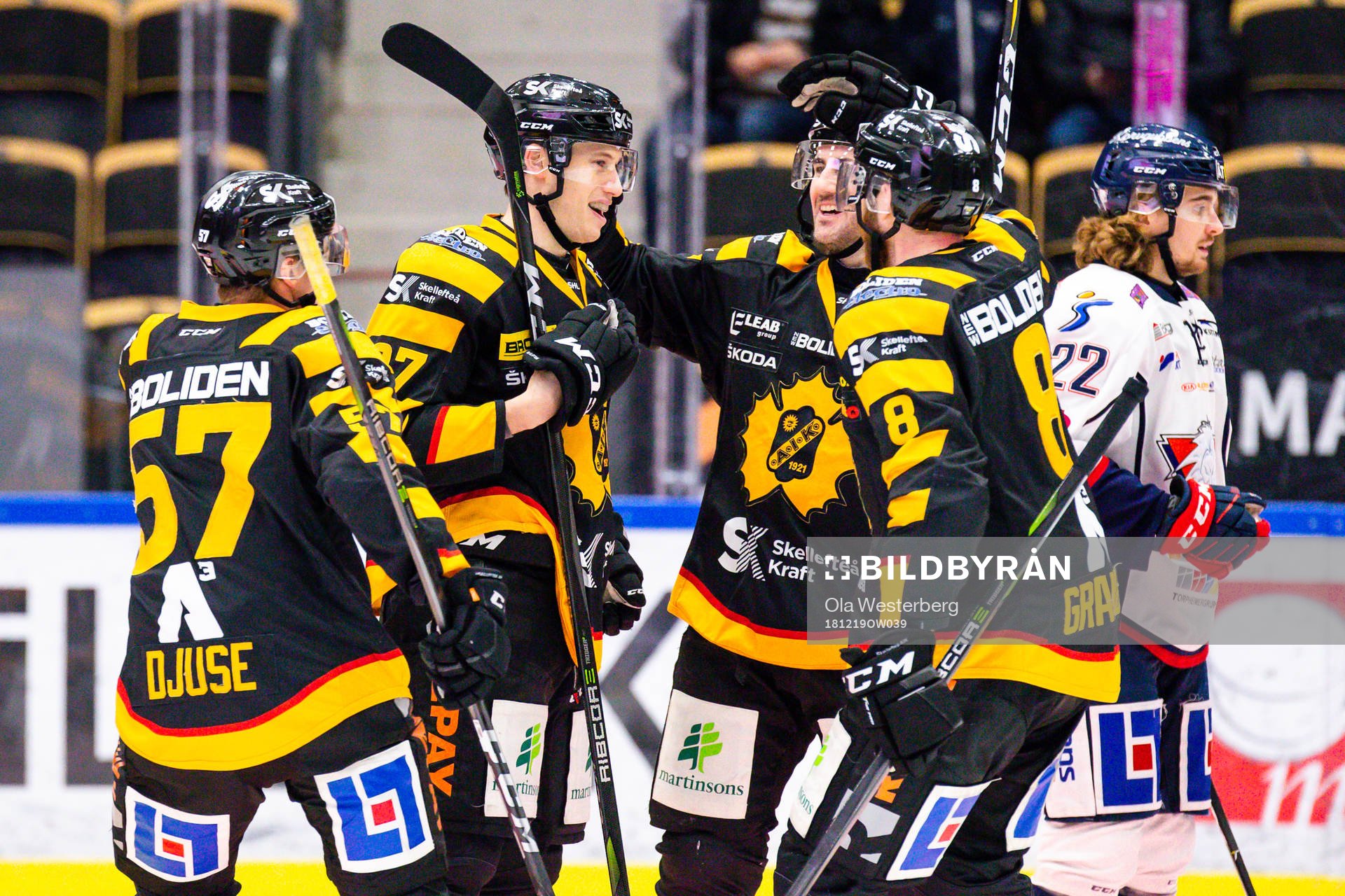 Skellefteås Emil Djuse, Bud Holloway och Petter Granberg