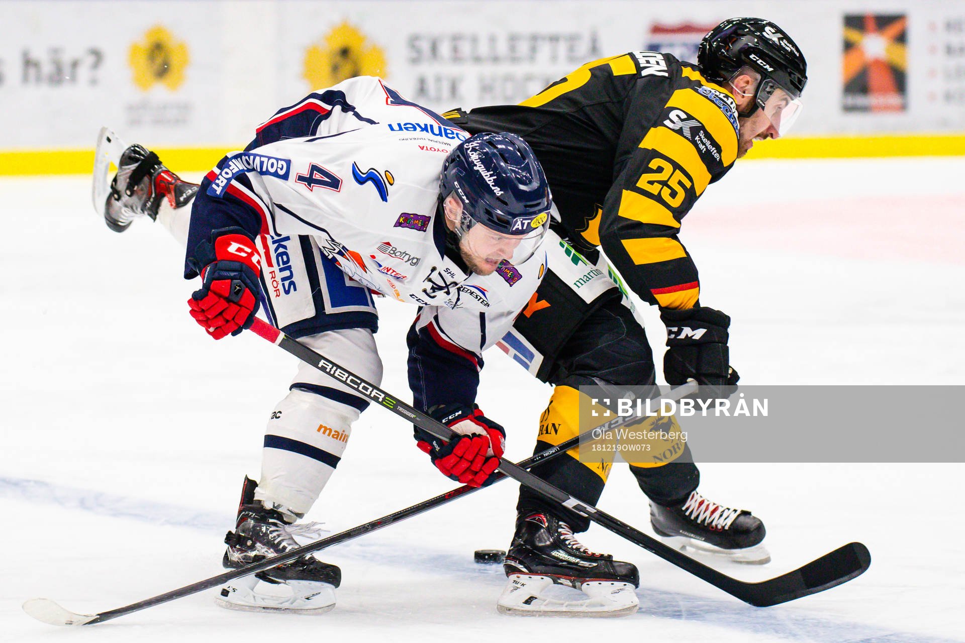 Linköpings Chad Billins och Skellefteås Albin Lundin