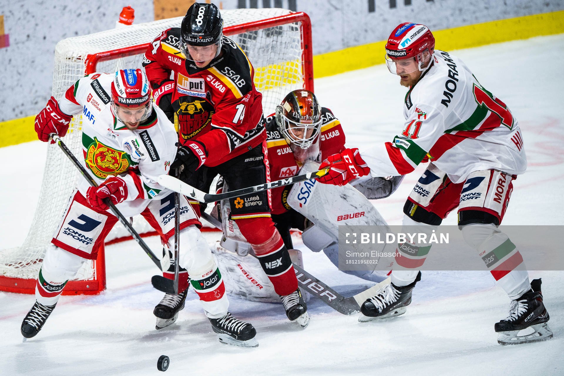 Moras Mathias Bromé, Luleås Jonas Berglund och Moras